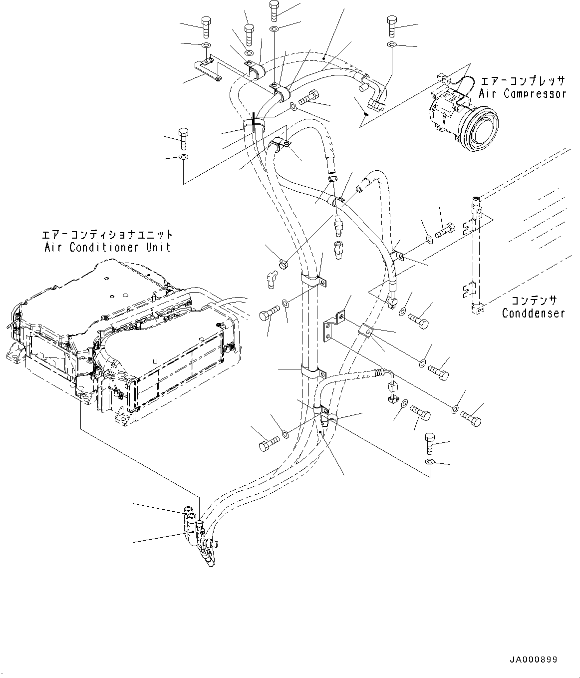 Hose(Floor Frame,Air Conditioner Piping) (22B-979-2811) KOMATSU