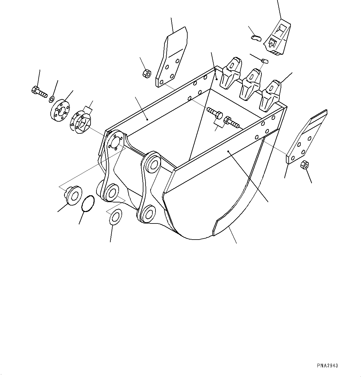 Bucket Assembly 203-926-0253 KOMATSU