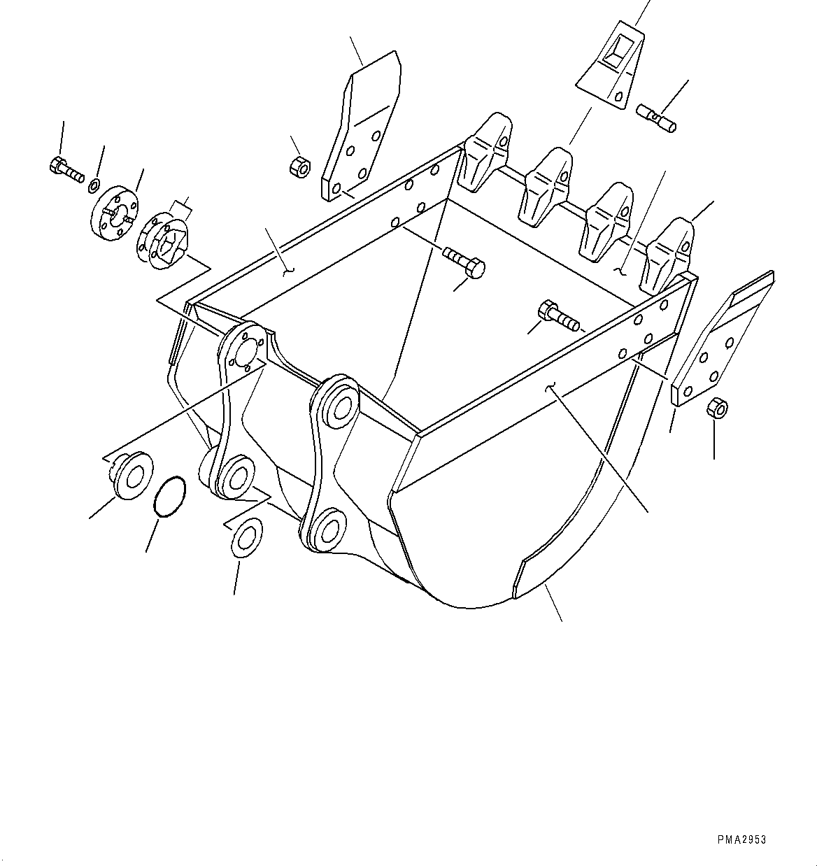 Ковш в сборе 202-70-00820 KOMATSU