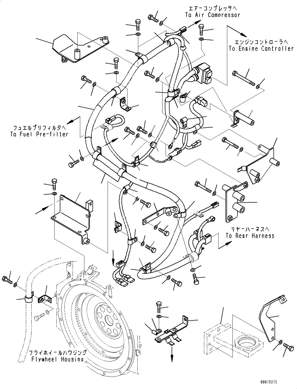 Bracket(Engine Mounting) (418-01-41120) KOMATSU