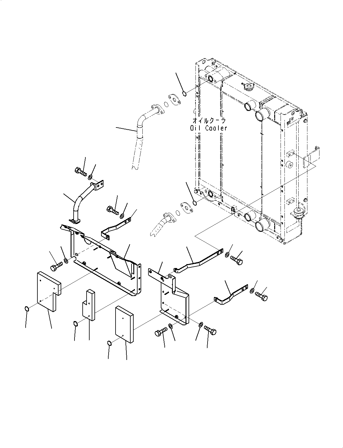 Hose(Hydraulic Piping,Oil Cooler Piping) (418-62-41671) KOMATSU