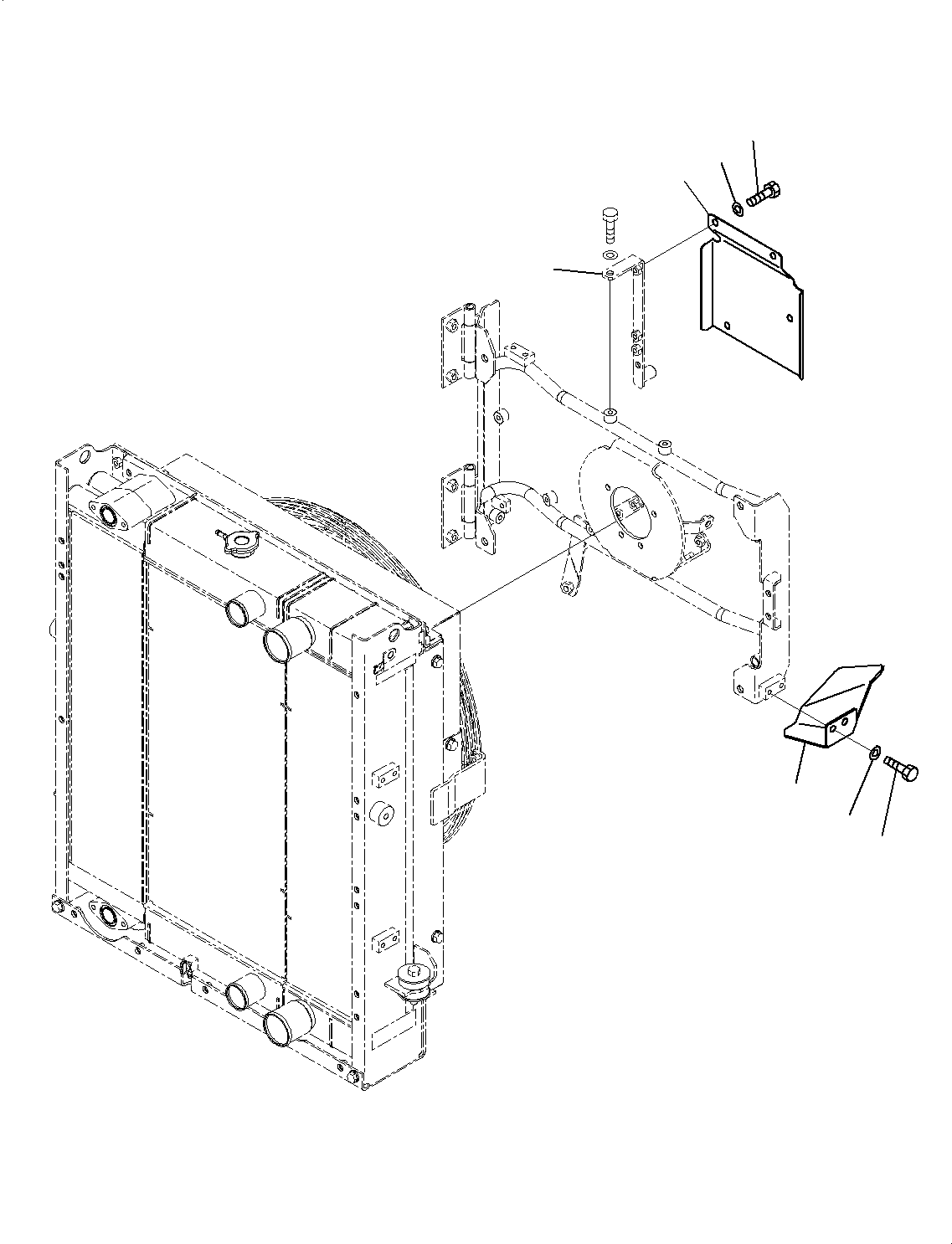 Bracket(Radiator,Fan Related Parts) (418-03-43860) KOMATSU