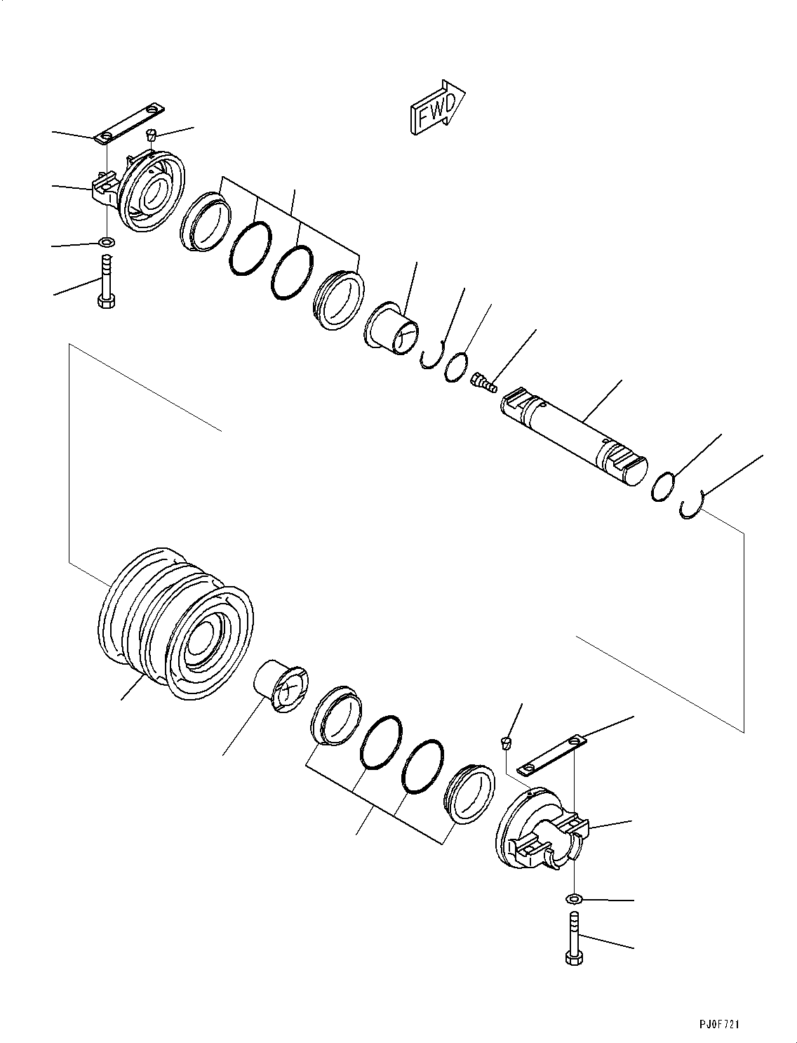 Roller, Track, Double Flange 11Y-30-15110 KOMATSU