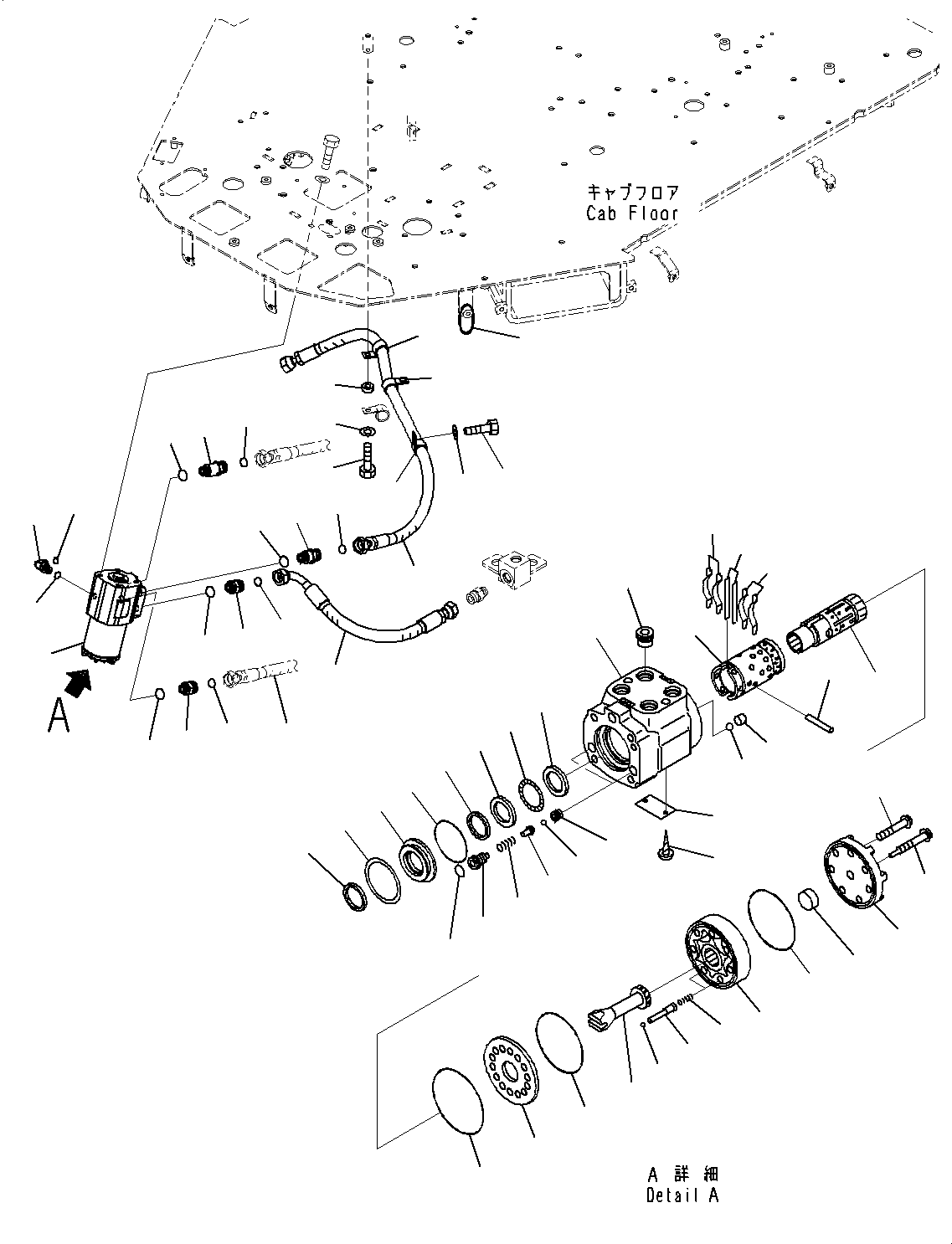 Hose(Steering Hydraulic Piping,Piping) (418-62-42451) KOMATSU