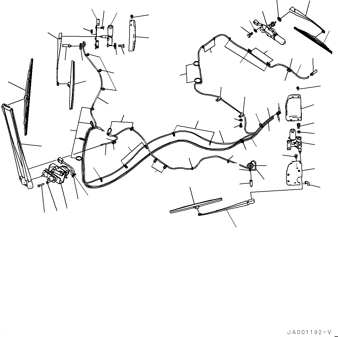 Мотор стеклоочистителя 23B-924-8891 KOMATSU