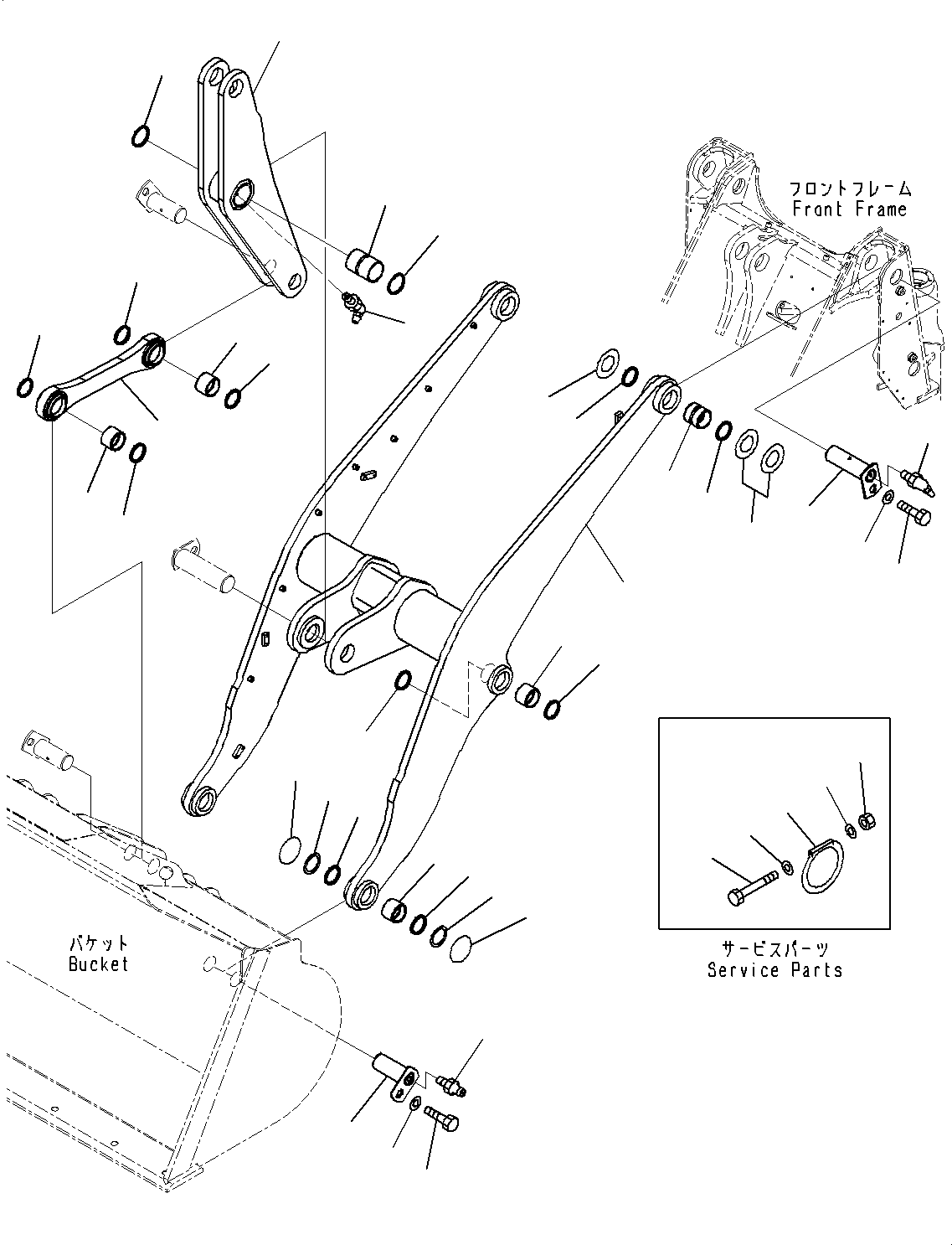 Boom Assembly, L=2585mm 418-V88-3721 KOMATSU