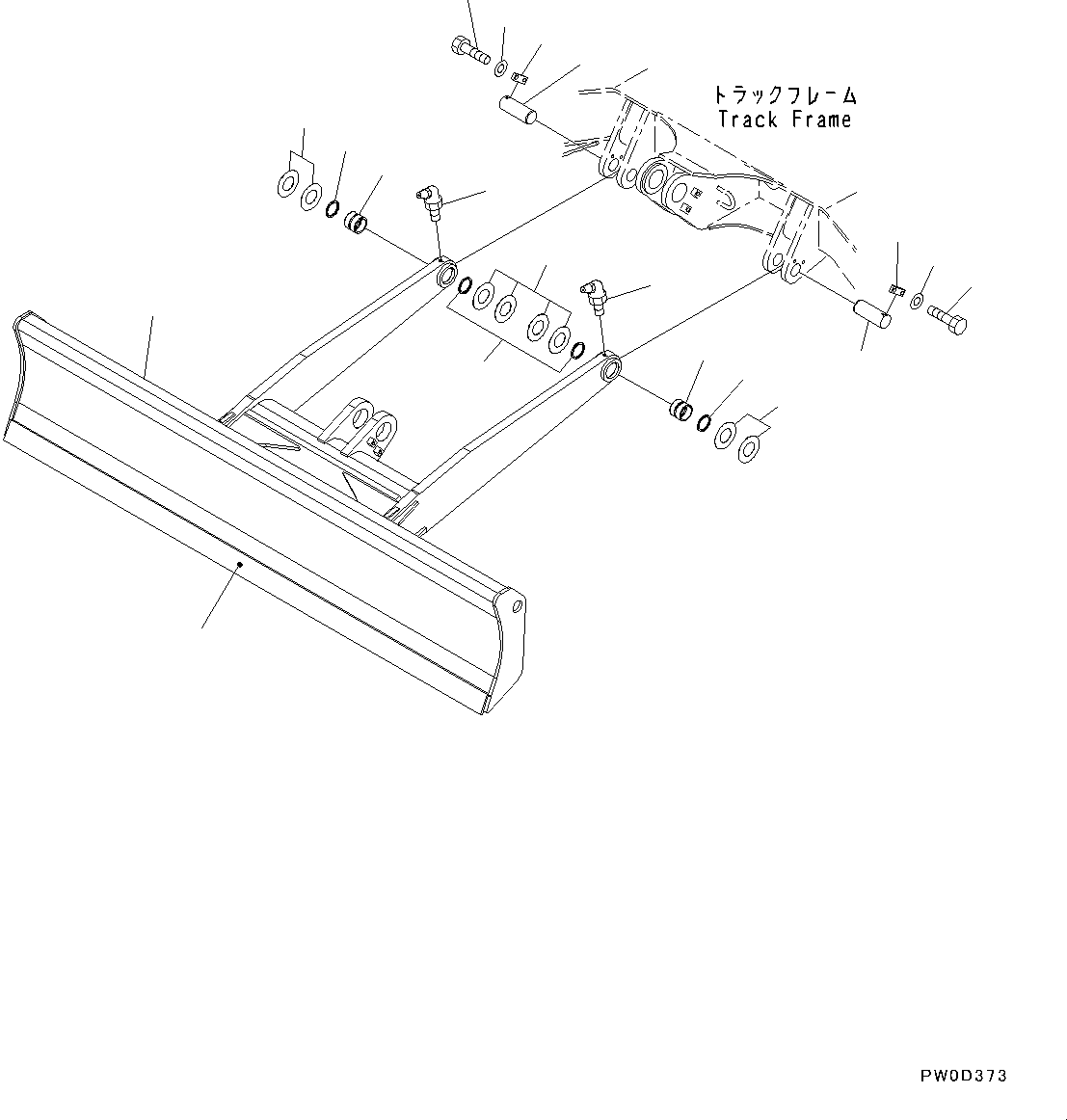 Blade Assembly 21W-71-00161 KOMATSU