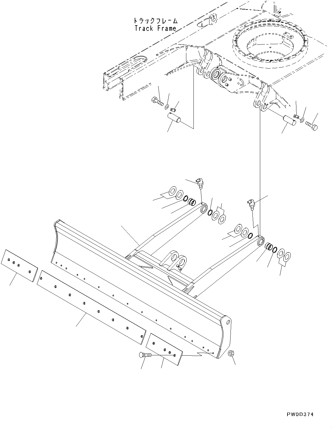 Blade Assembly 21W-71-00170 KOMATSU