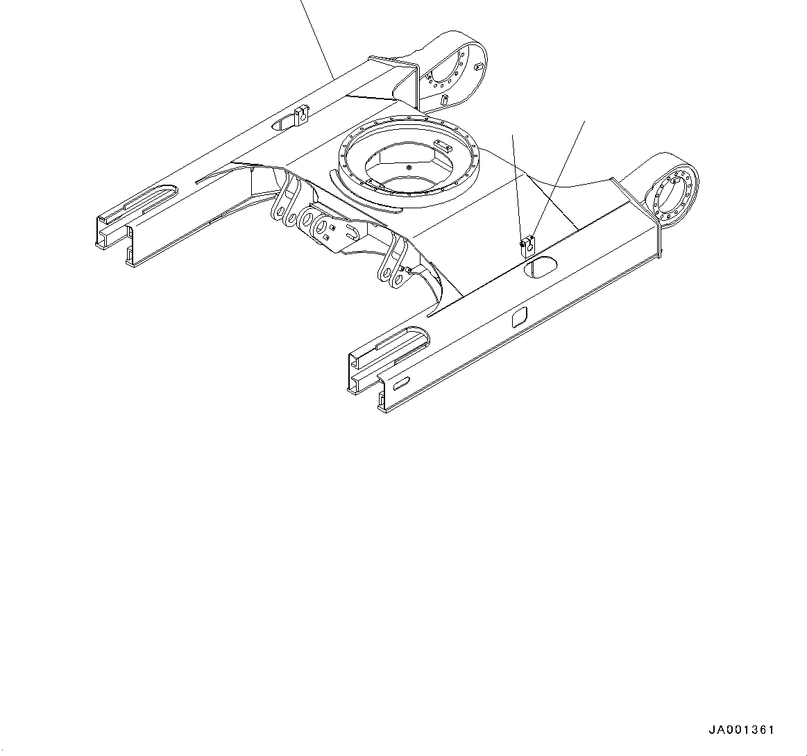 Рама гусеничной тележки 22P-30-11111 KOMATSU