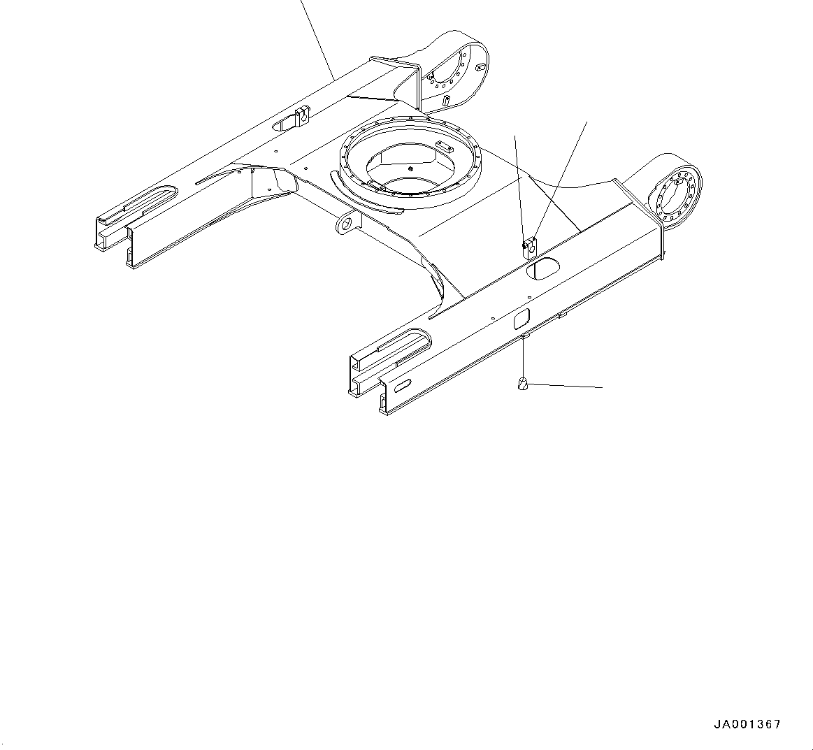 Рама гусеничной тележки 21W-30-51130 KOMATSU