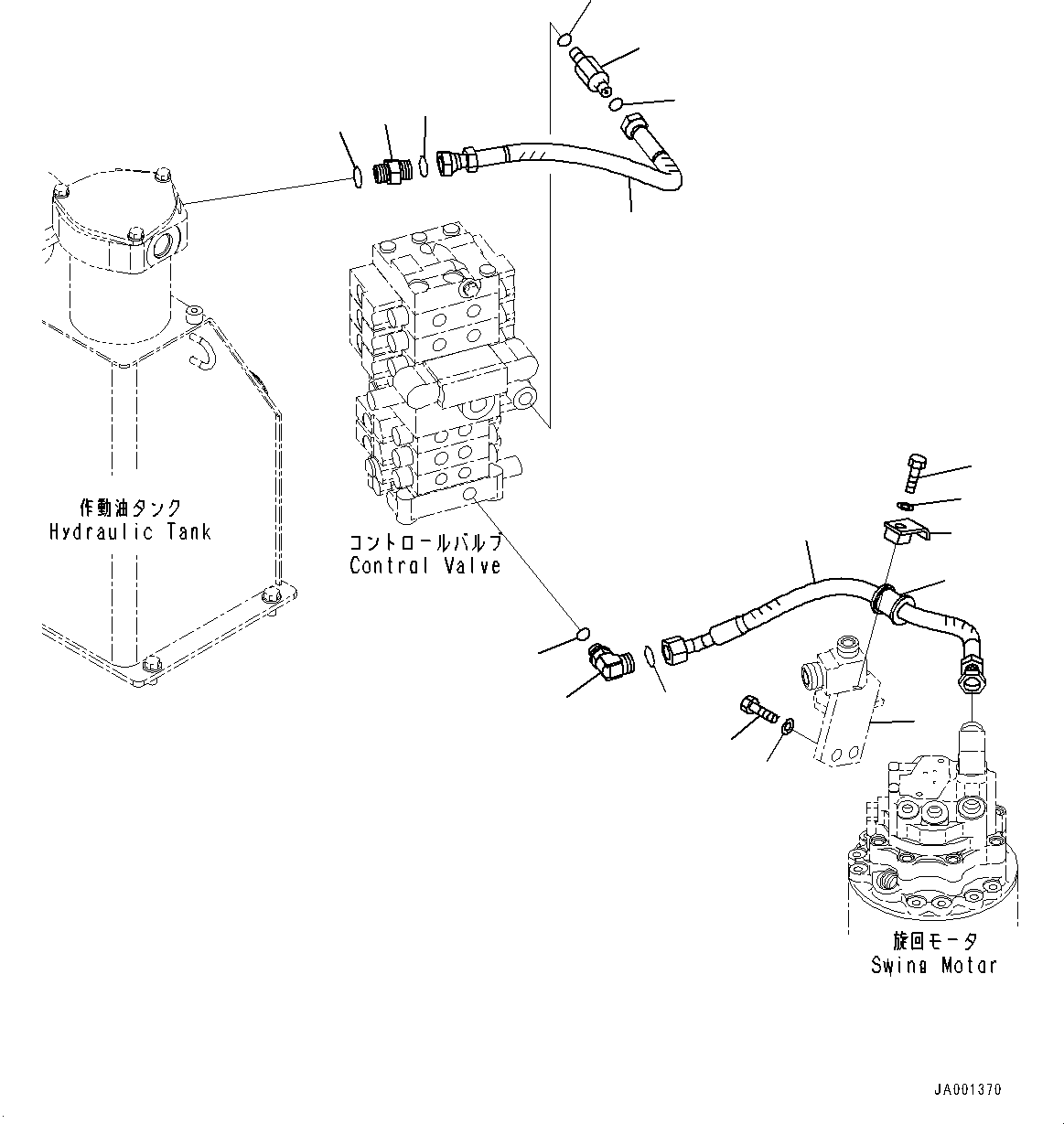 Bracket(Additional Actuator Piping,Accumulator,With 1-Additional Actuator Piping) (21W-62-54270) KOMATSU
