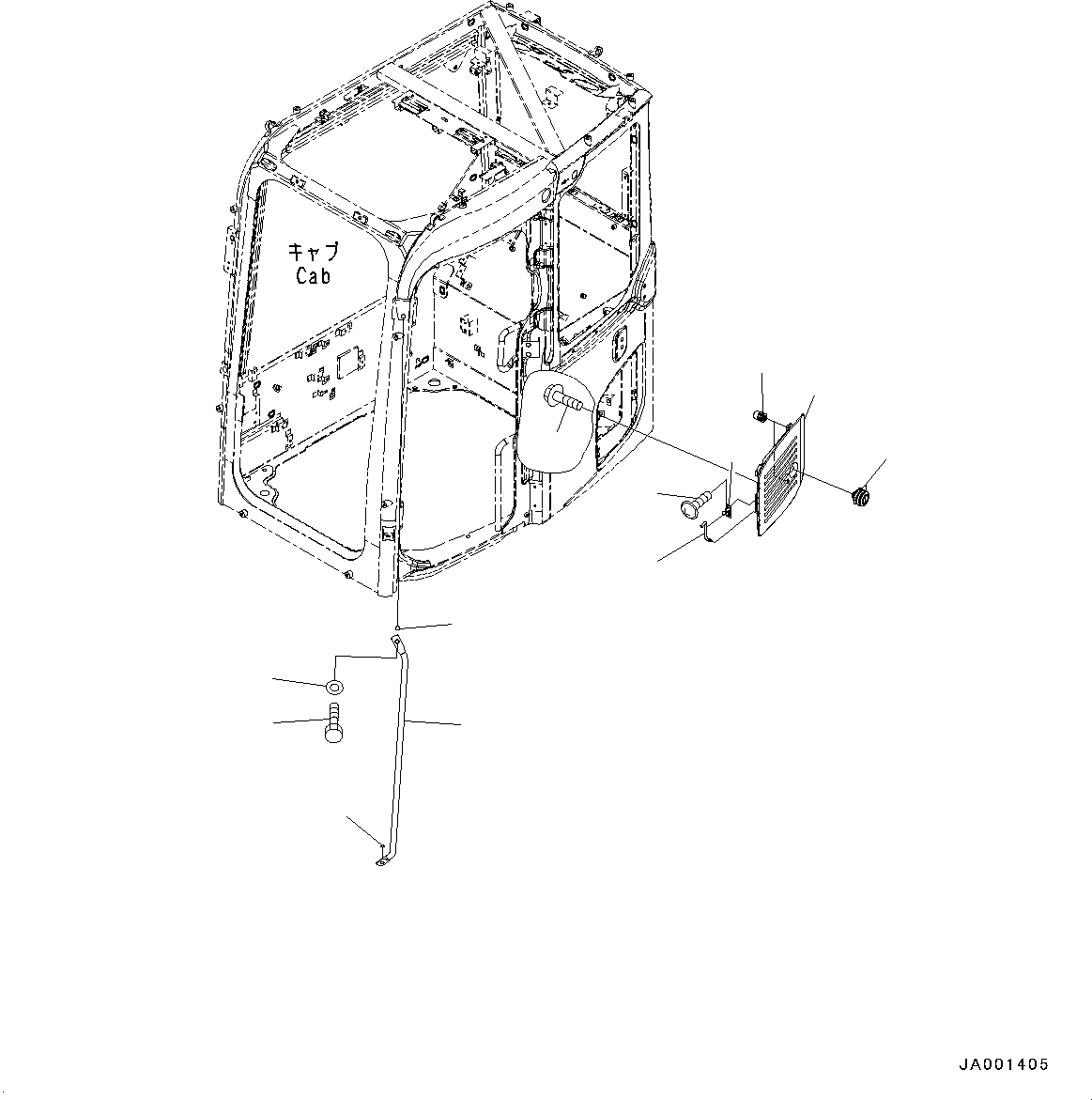 Рукоятка-захват 22P-53-18880 KOMATSU