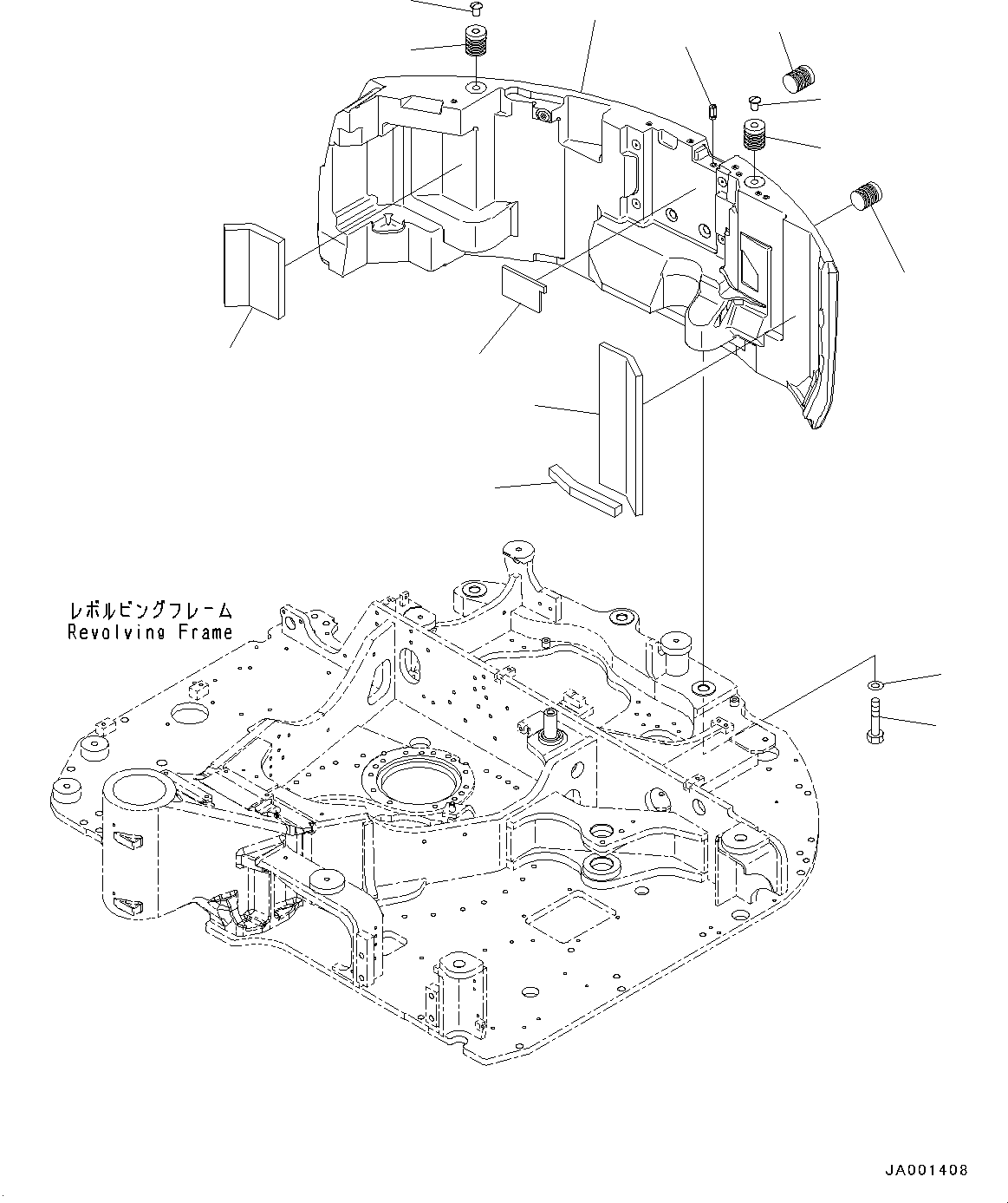 Counterweight, 732Kg 21W-46-51411 KOMATSU