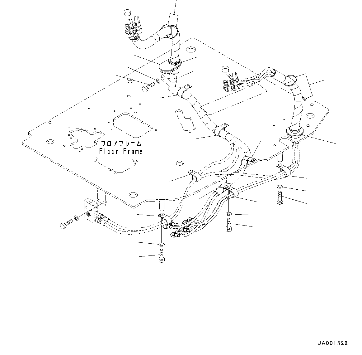Проходная втулка 22P-53-13250 KOMATSU