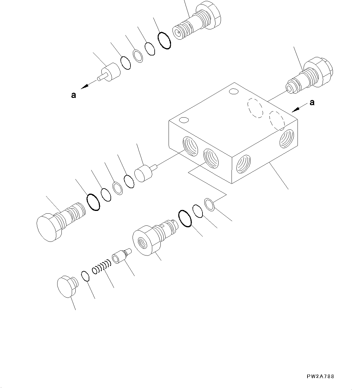 Valve, Pilot Check 23B-61-33600 KOMATSU