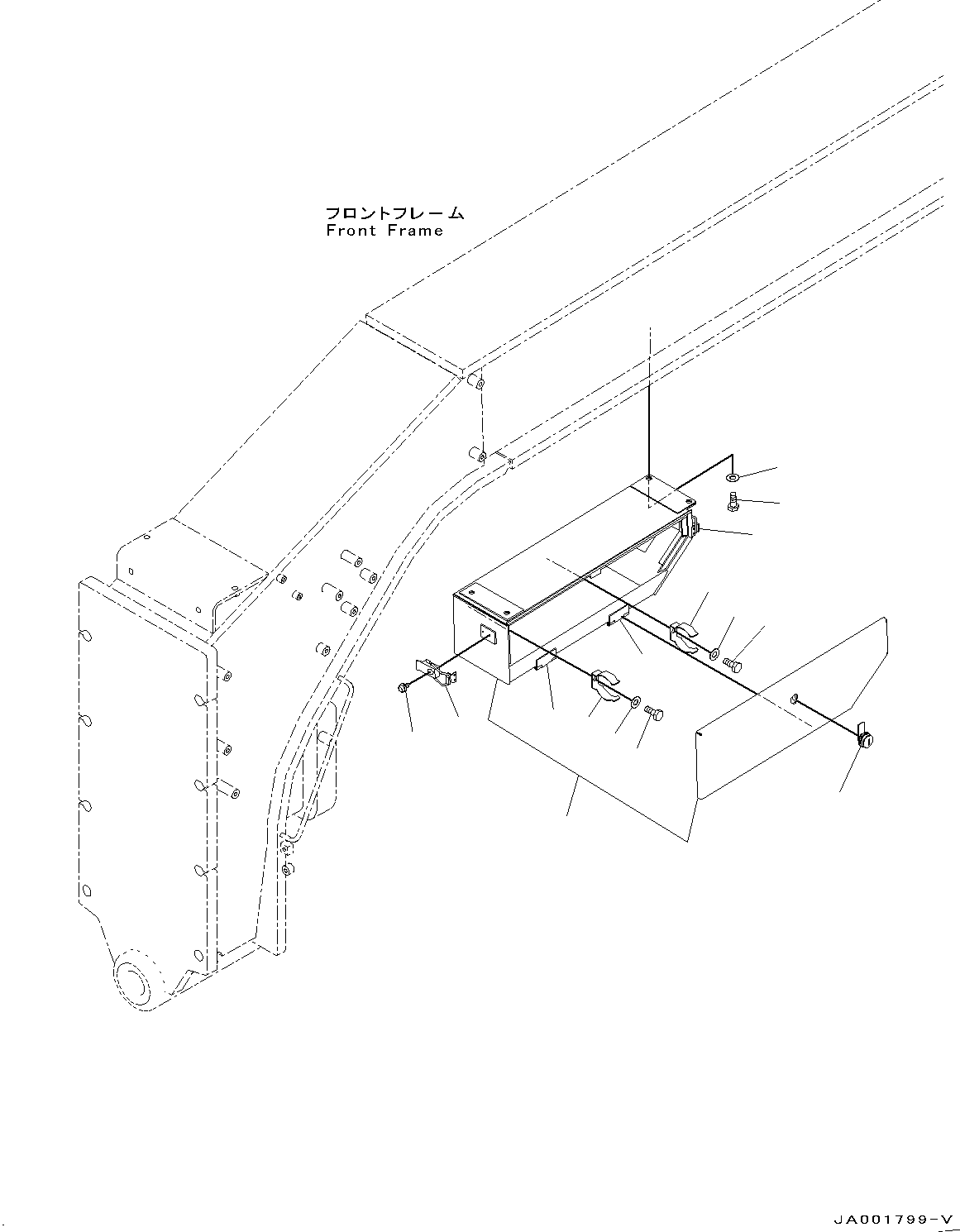 Box, Tool 23C-986-1110 KOMATSU