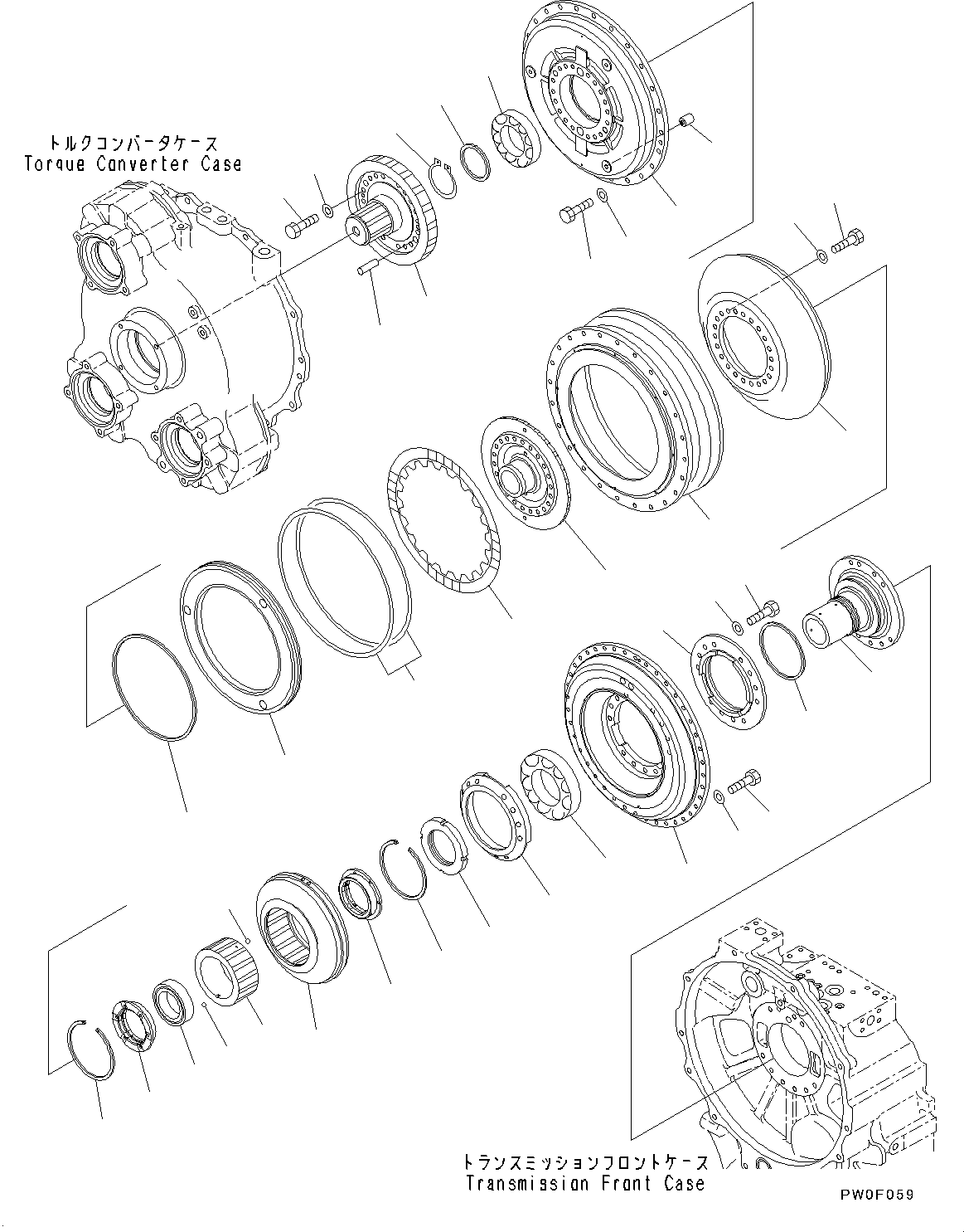 Гидротрансформатор в сборе 56D-13-21000 KOMATSU