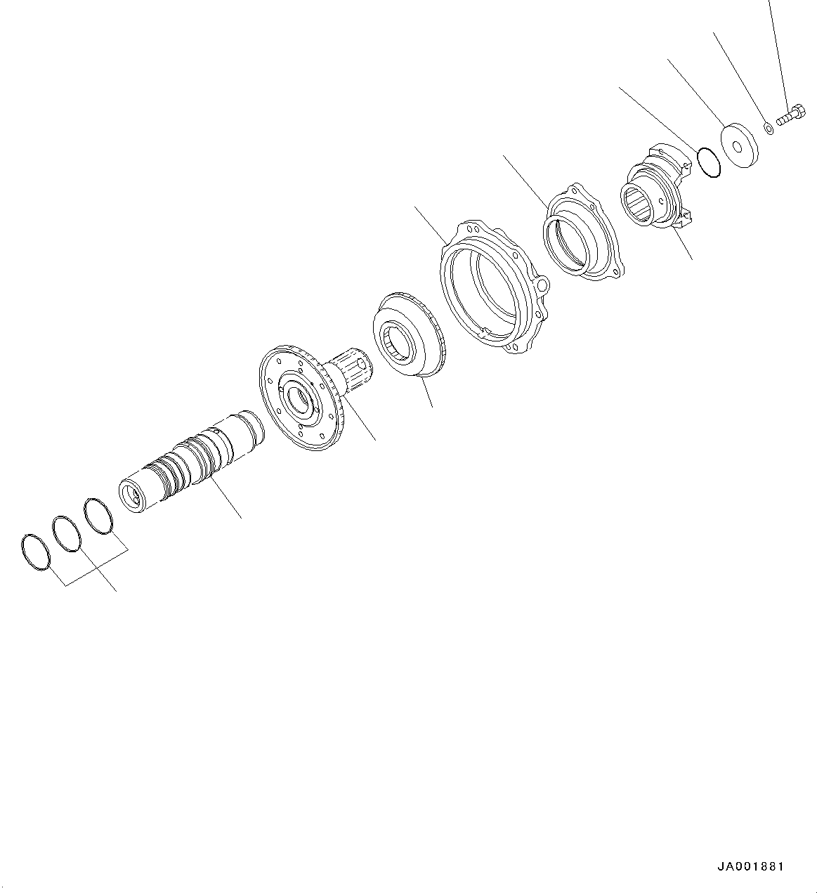 Коробка передач в сборе 56D-13-30000 KOMATSU