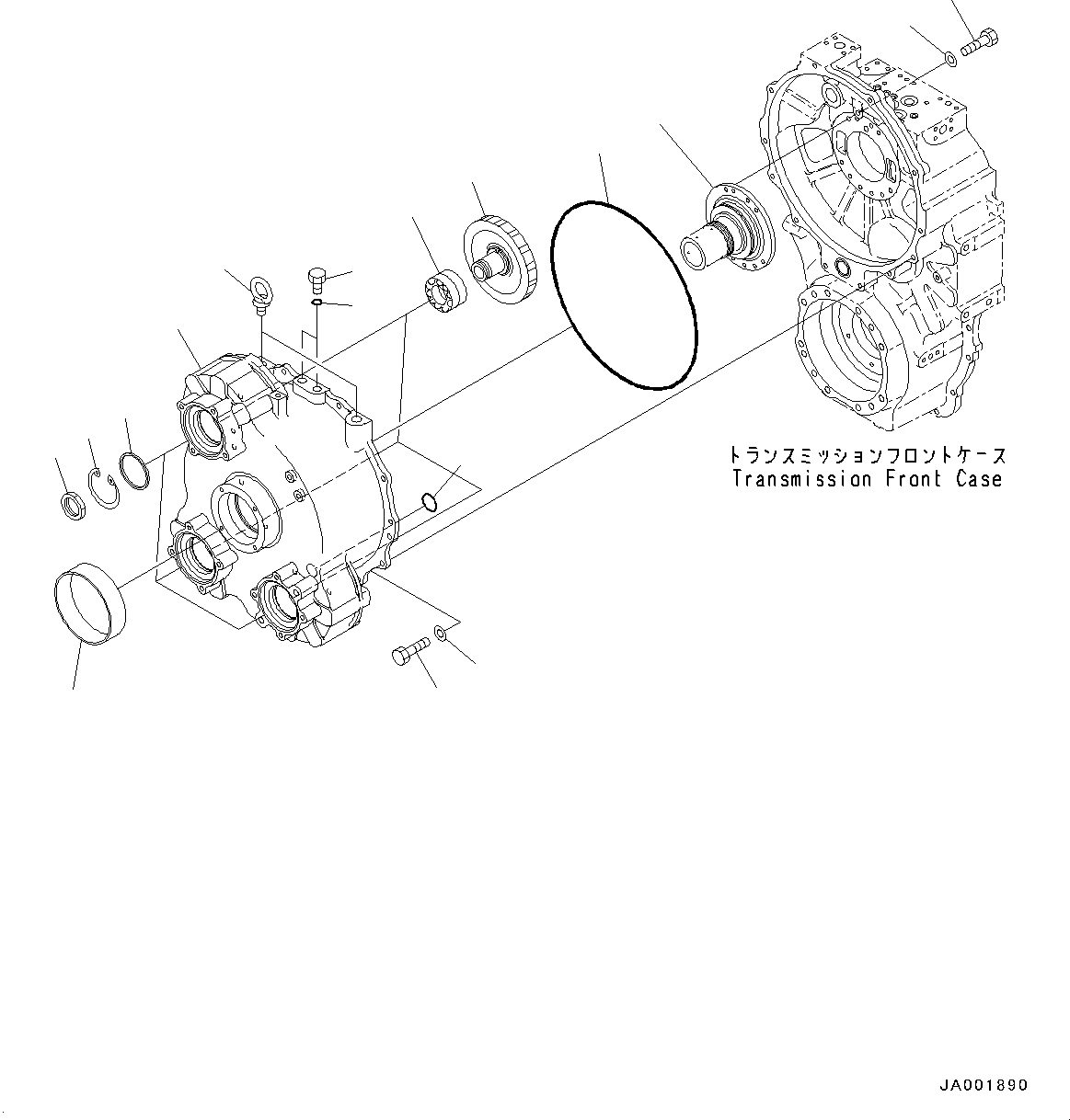 Shaft(Torque Converter and Transmission,Pump and Turbine) (56D-13-22520) KOMATSU