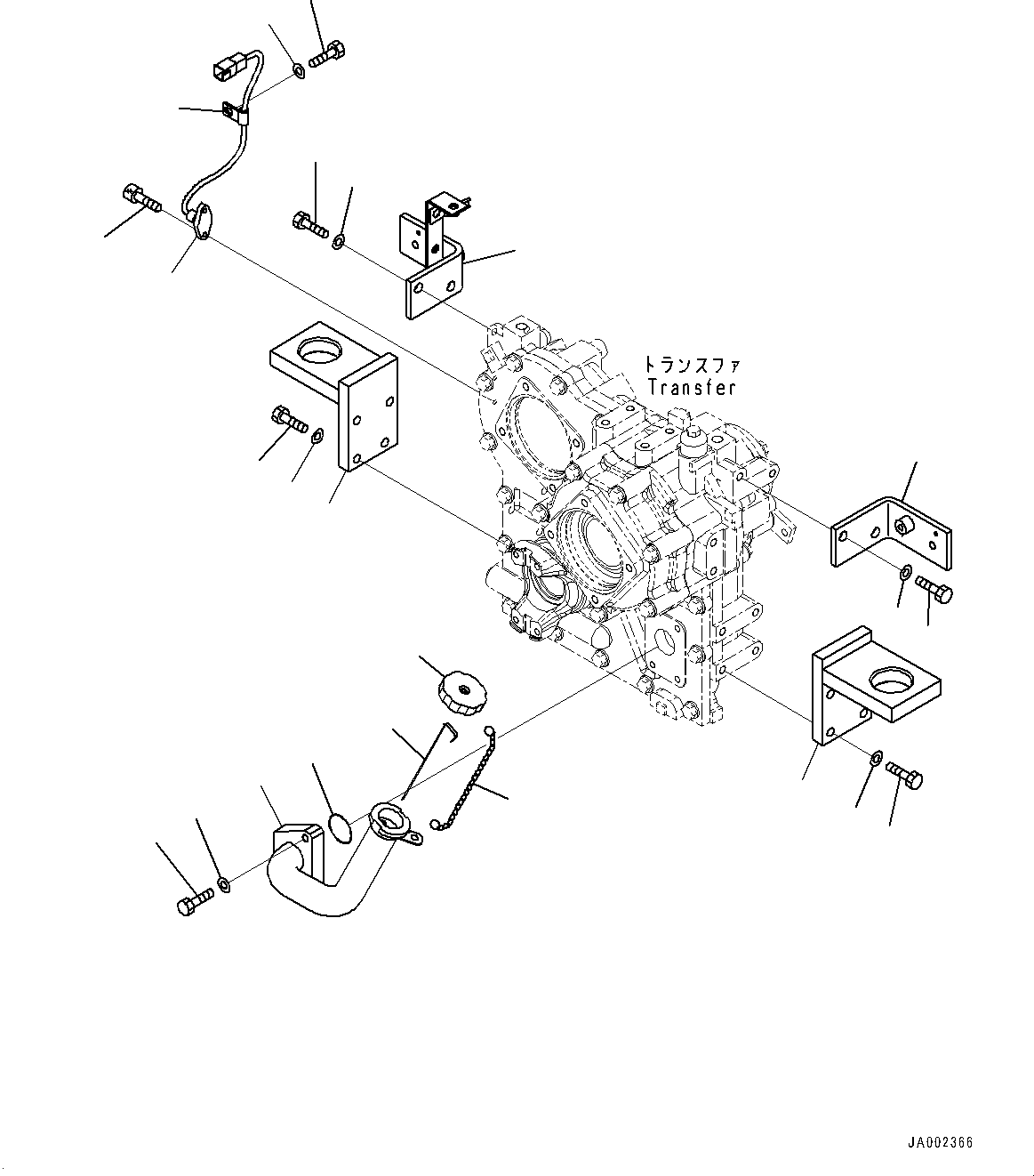 Tube, Filler 416-17-44320 KOMATSU