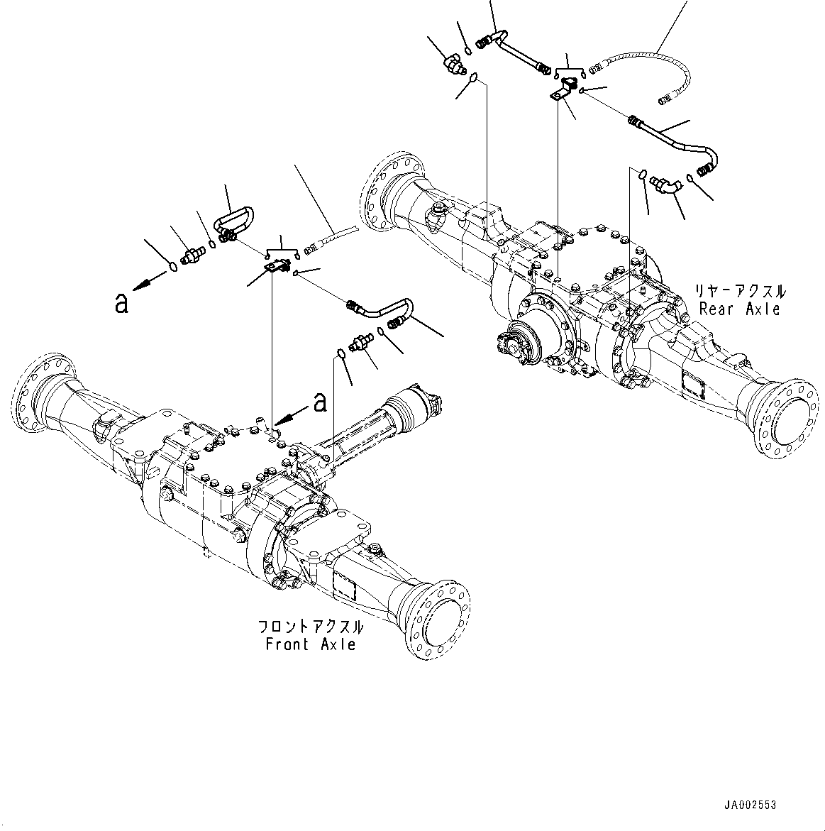 Hose(Brake Control,Piping) (418-43-37371) KOMATSU