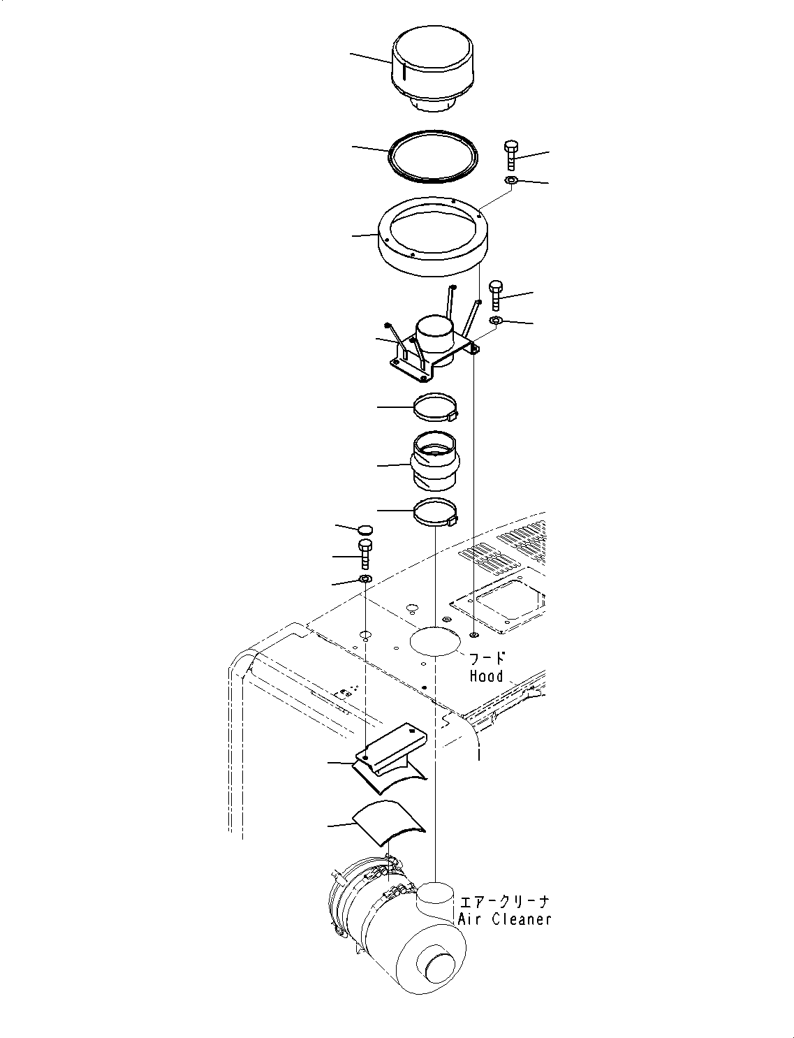 Pre-cleaner Assembly 418-U12-4100 KOMATSU