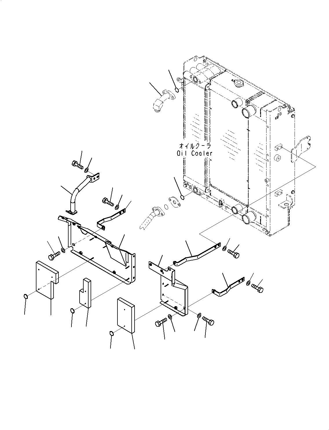 Tube(Hydraulic Piping,Oil Cooler,With Wide Core Radiator) (418-62-48140) KOMATSU