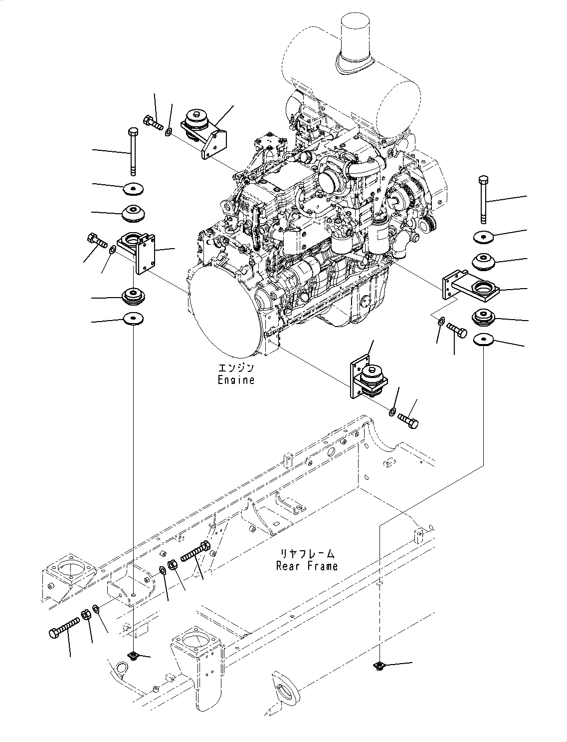 Кронштейн 418-Z91-4390 KOMATSU