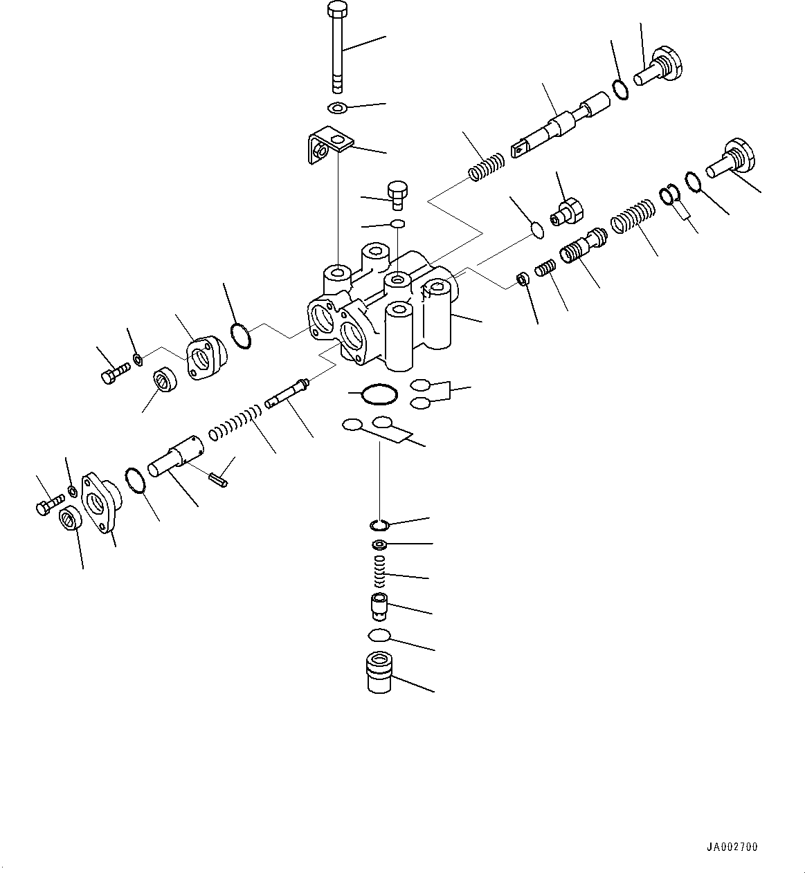 Клапан в сборе 14Y-22-52100 KOMATSU