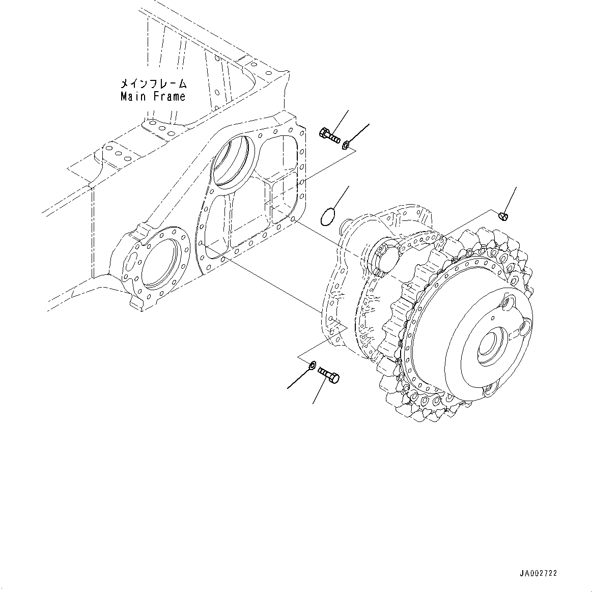 Болт 14X-27-52230 KOMATSU