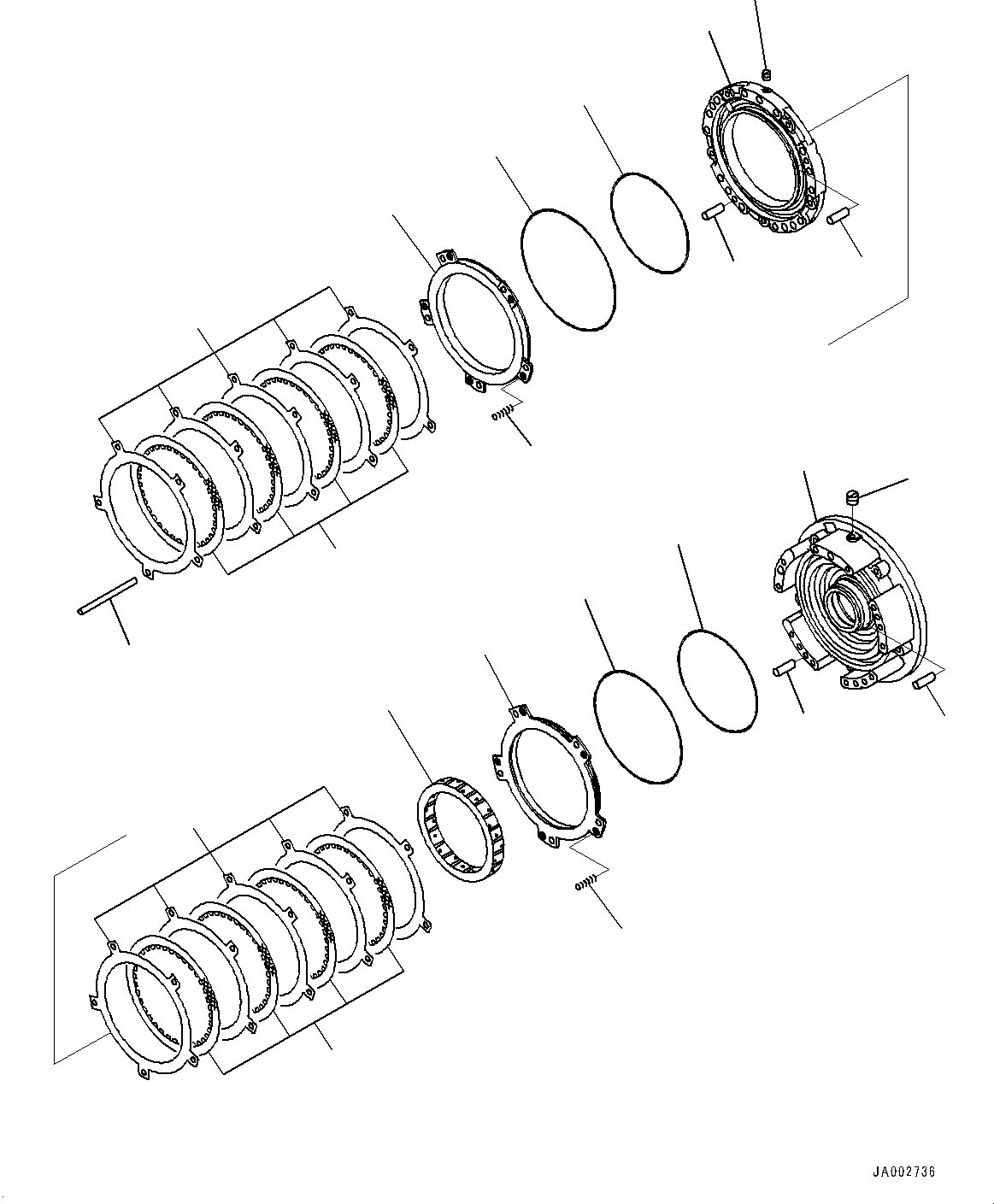 Коробка передач в сборе 14X-15-51001 KOMATSU