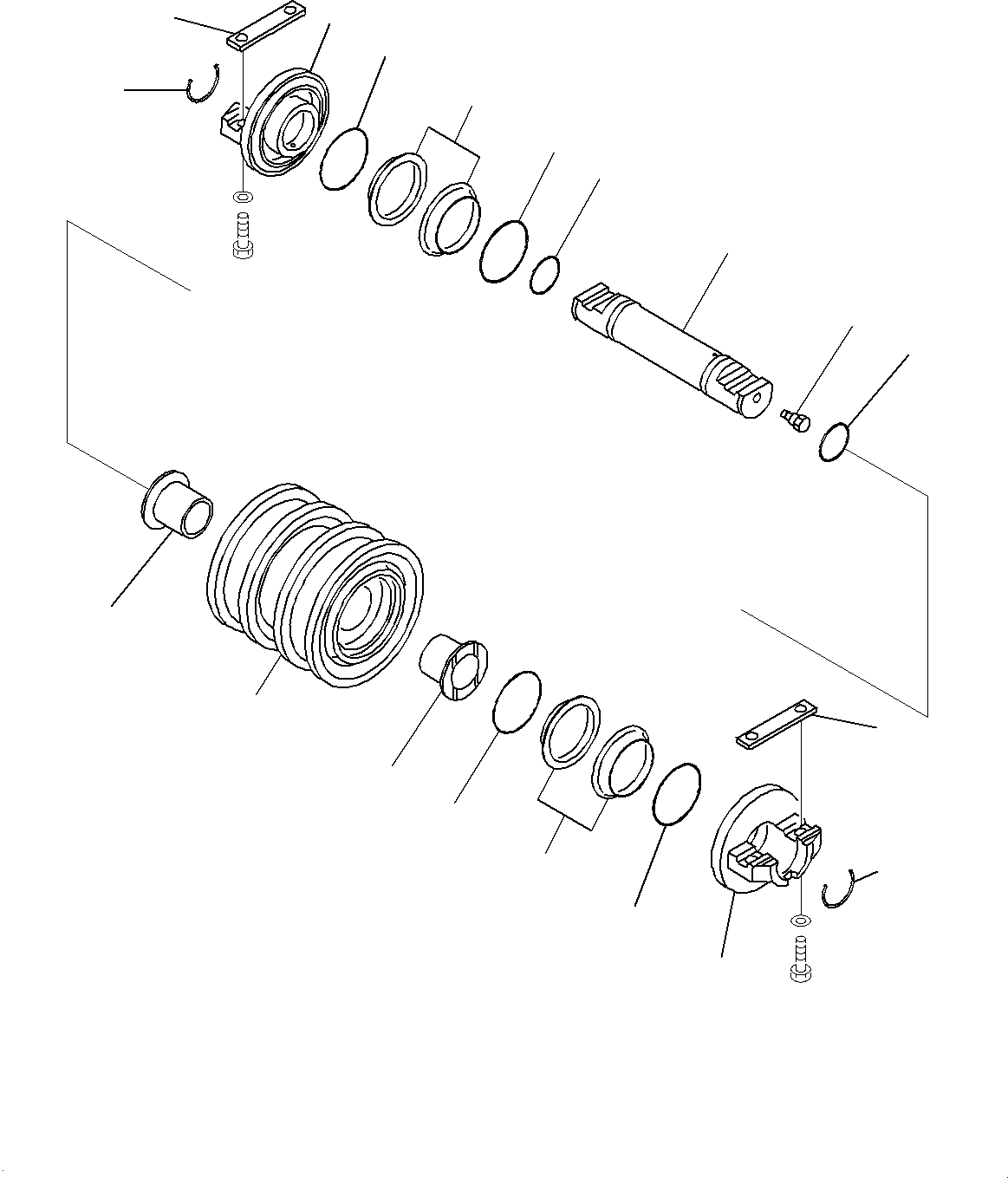 Track Roller Assembly, Double Flange 14X-30-01030 KOMATSU