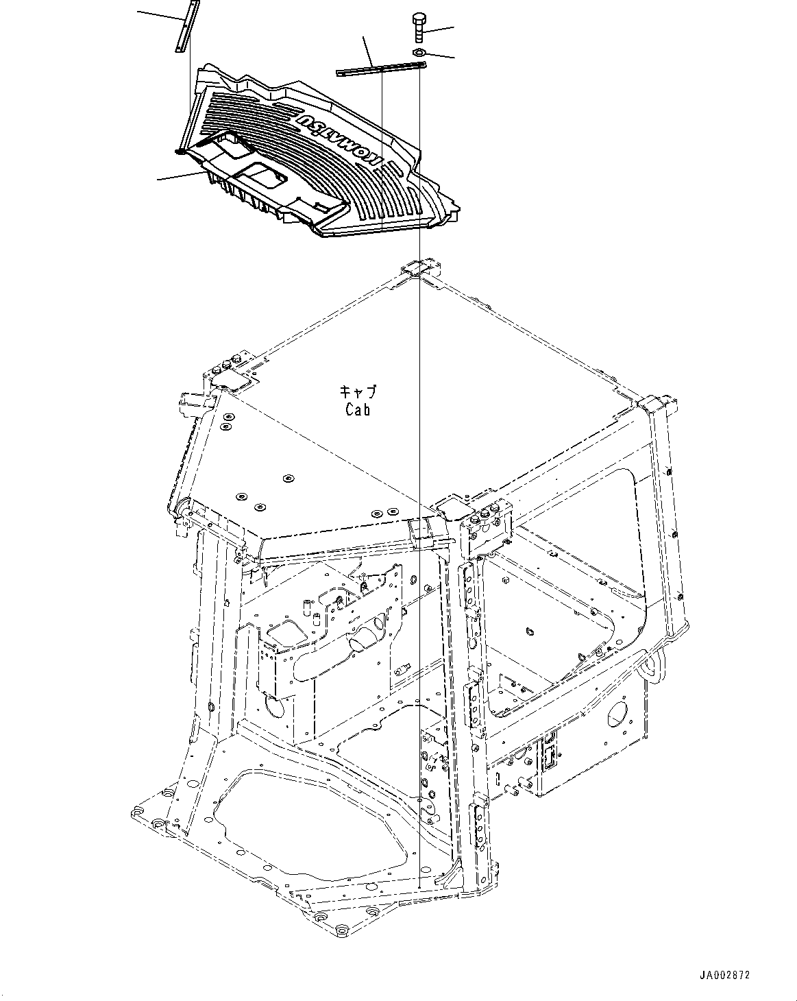 Коврик 14X-54-56891 KOMATSU