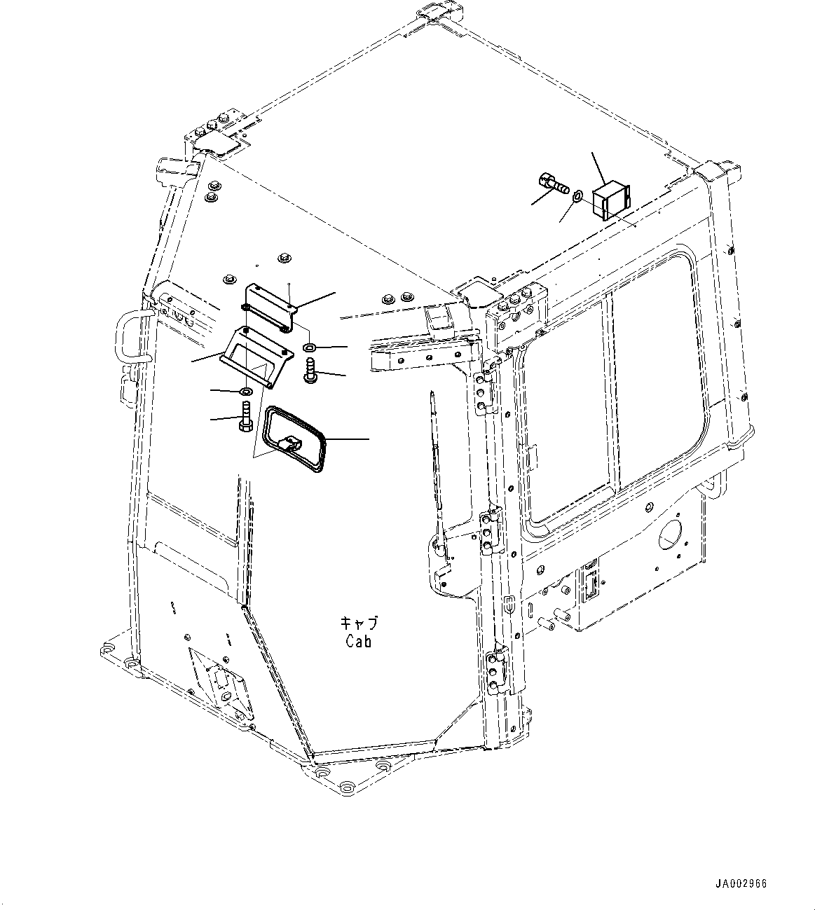Болт с внутренним шестигранником 01252-B0525 KOMATSU