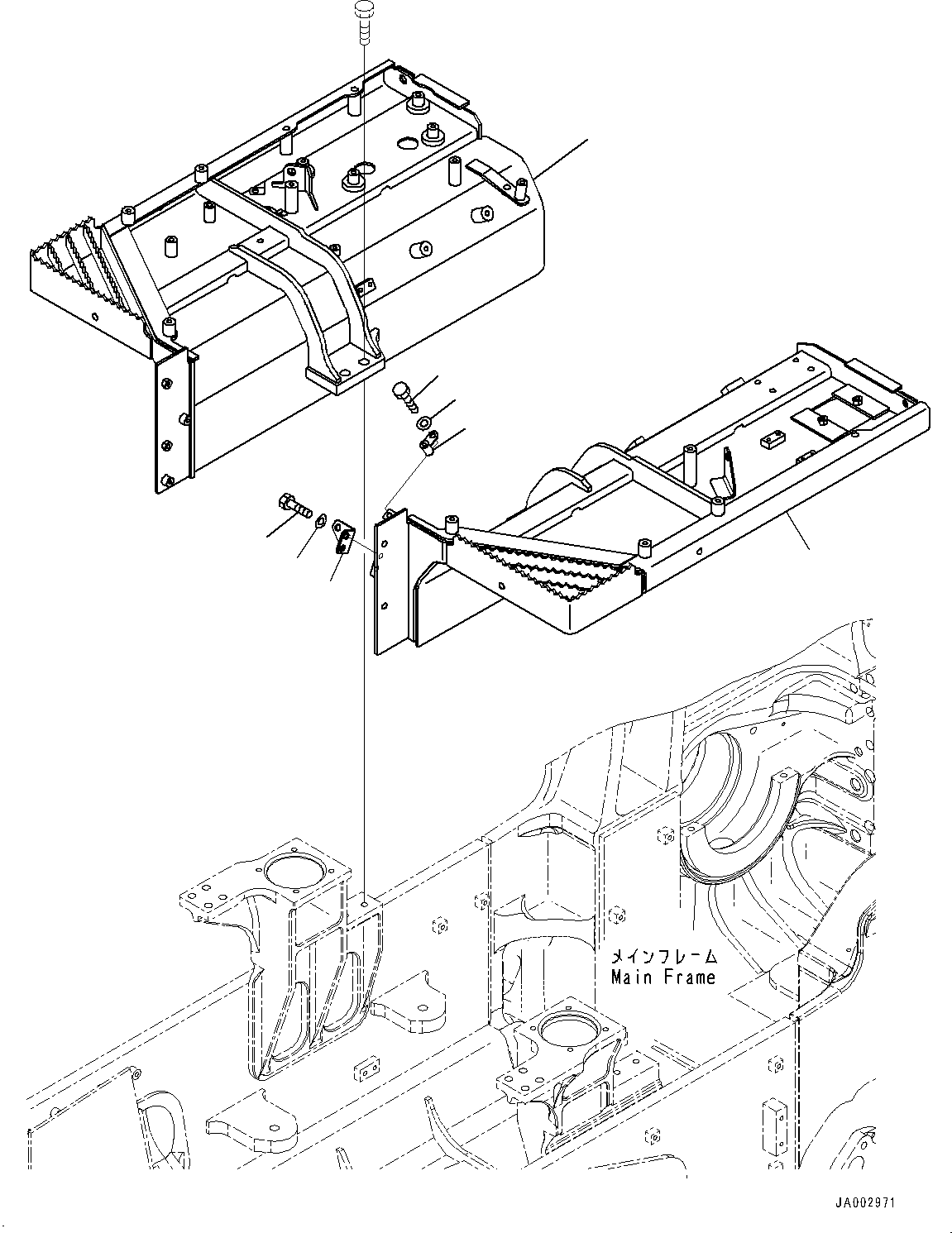 Крыло 14X-54-63121 KOMATSU