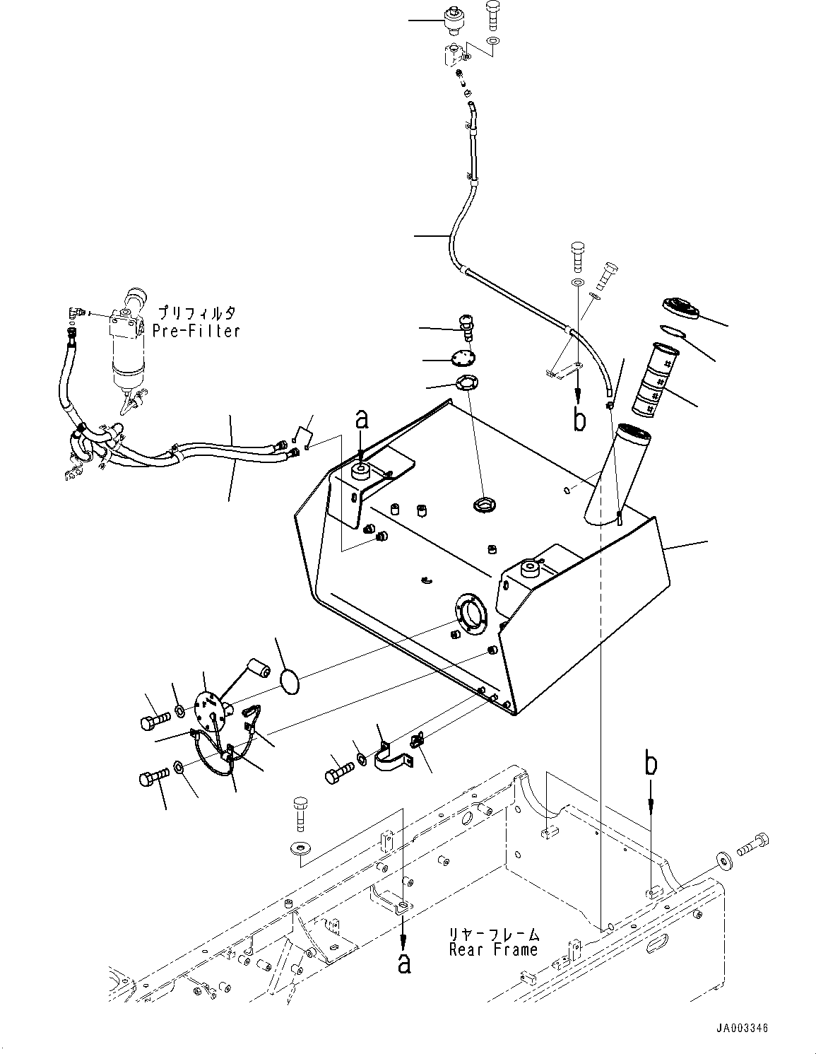 Breather(Engine Hood Related Parts,Reservoir Tank) (208-04-71780) KOMATSU