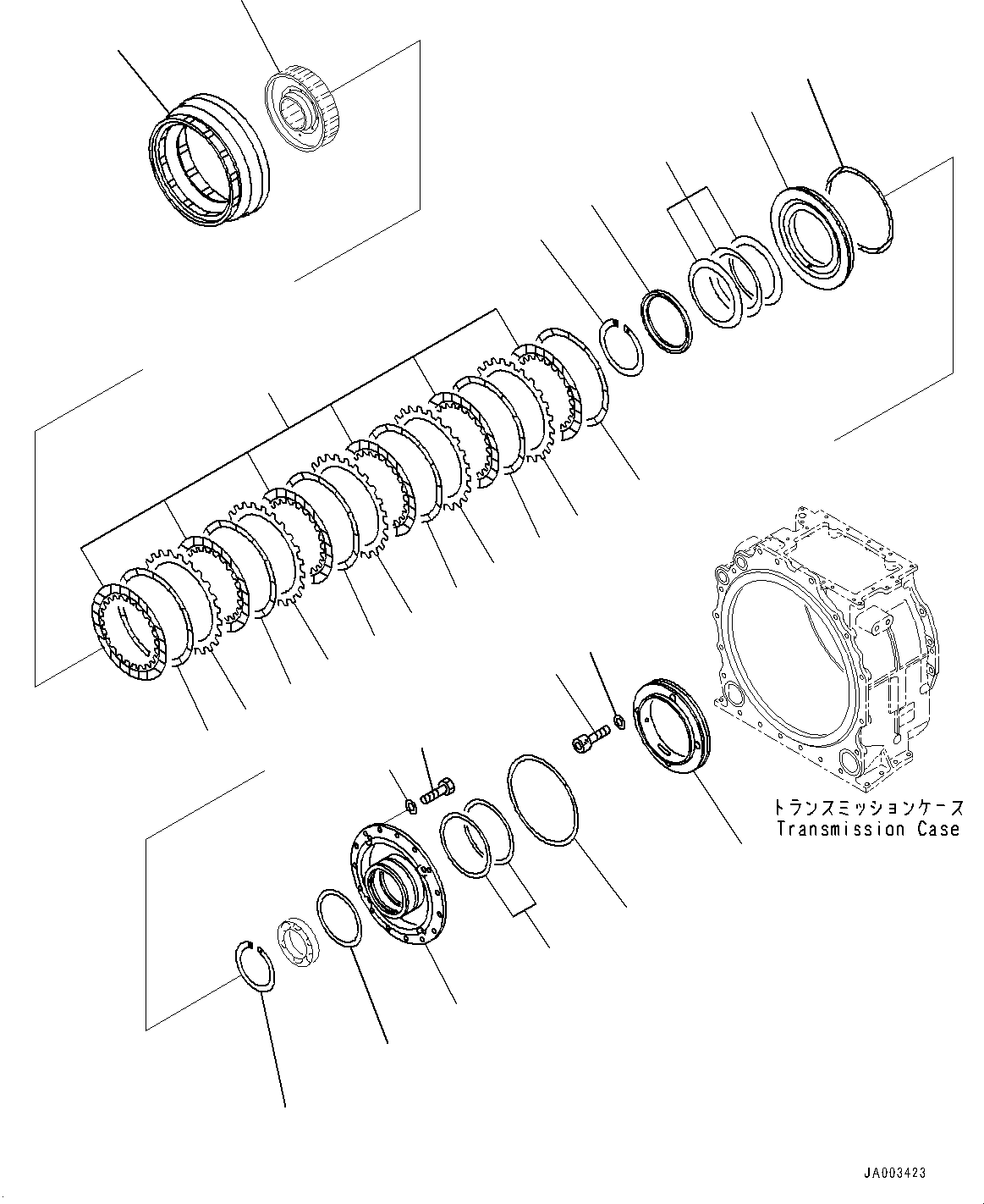 Коробка передач в сборе 195-15-81034 KOMATSU