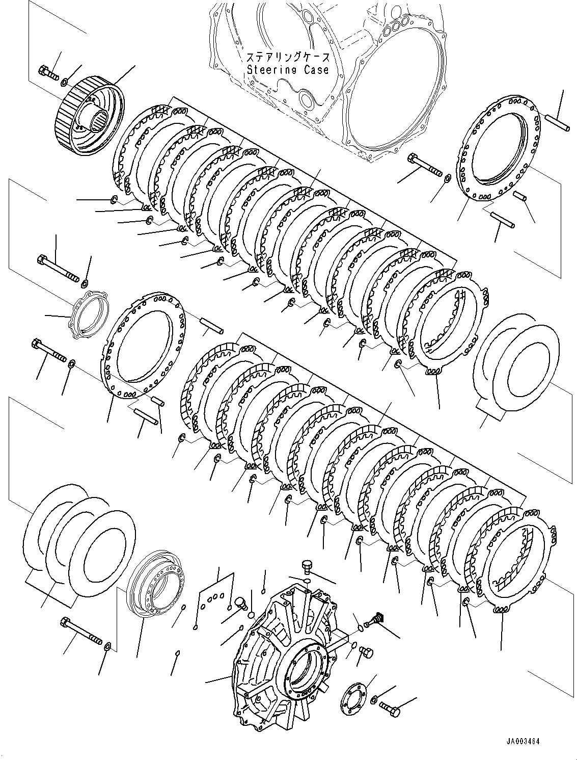 Cage(Power Train,Steering Clutch and Steering Brake) (195-22-13131) KOMATSU