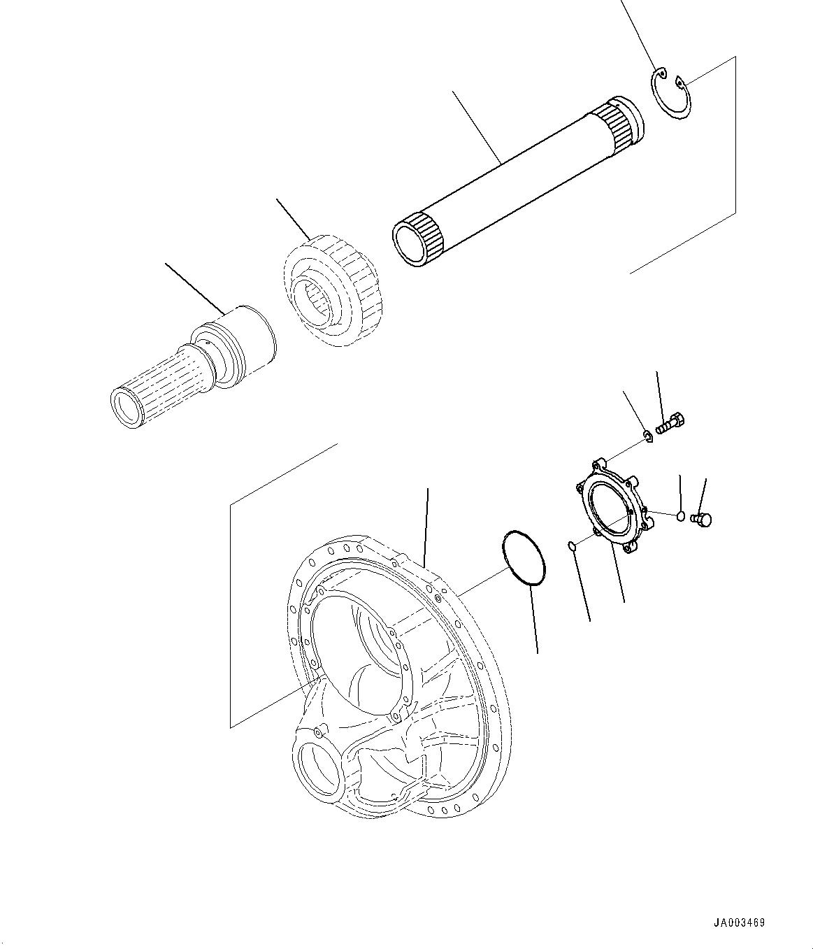 Case(Power Train,Pinion and Cage,Without VHMS) (195-22-72131) KOMATSU