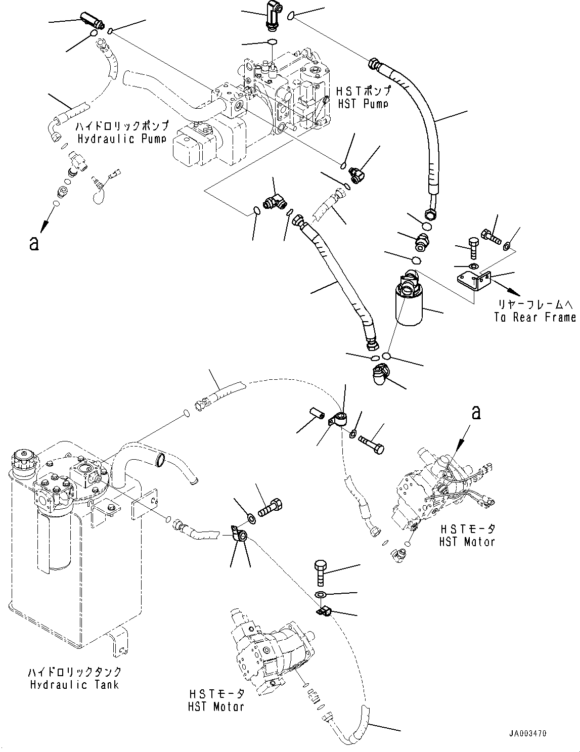 Hose(Transfer,Filter and Transfer Piping) (416-18-43760) KOMATSU