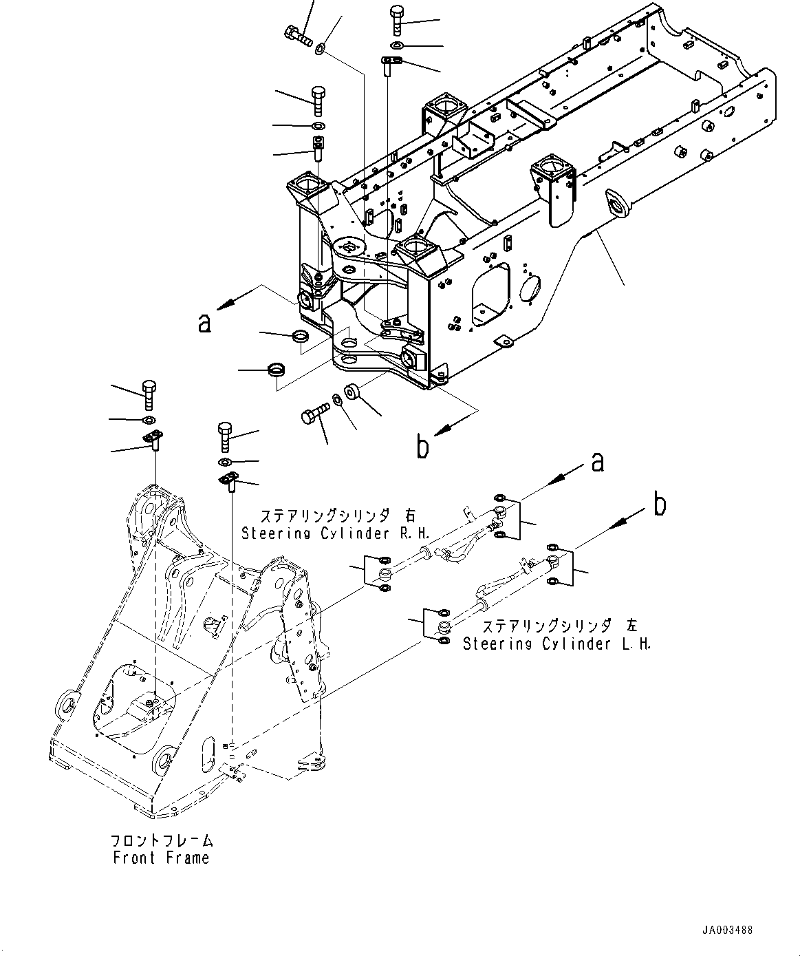 Задняя рама 416-975-4271 KOMATSU
