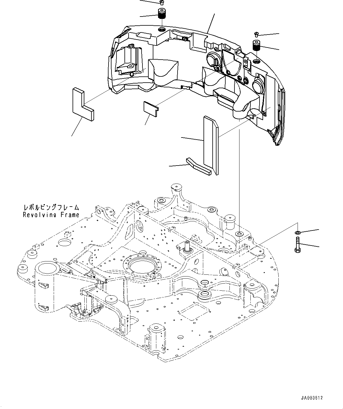 Counterweight 22P-46-11610 KOMATSU