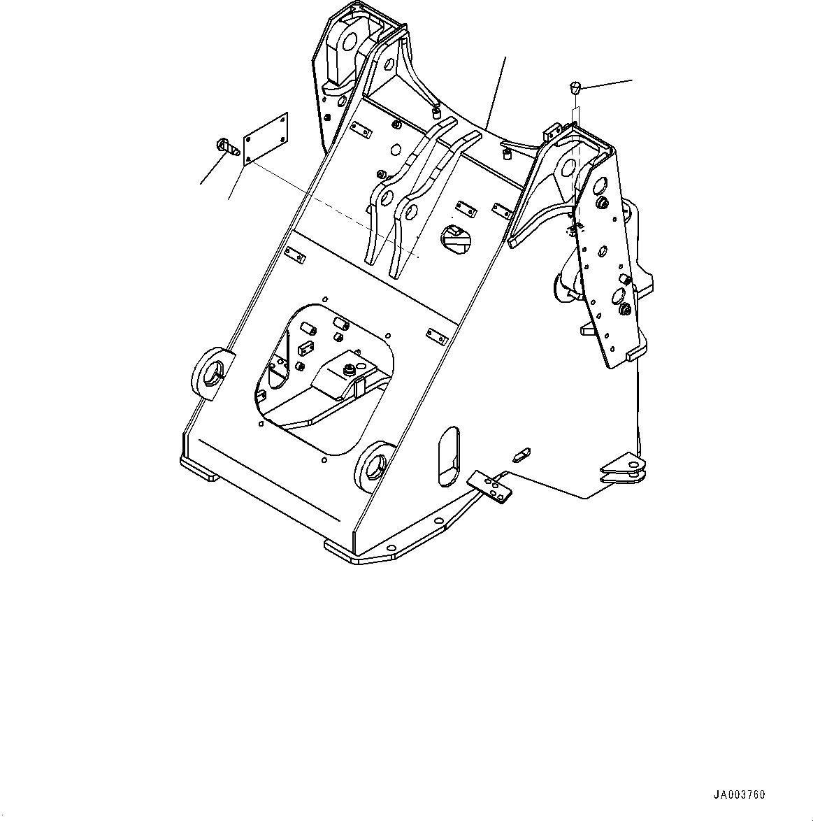 Frame, Front 416-T80-4111 KOMATSU