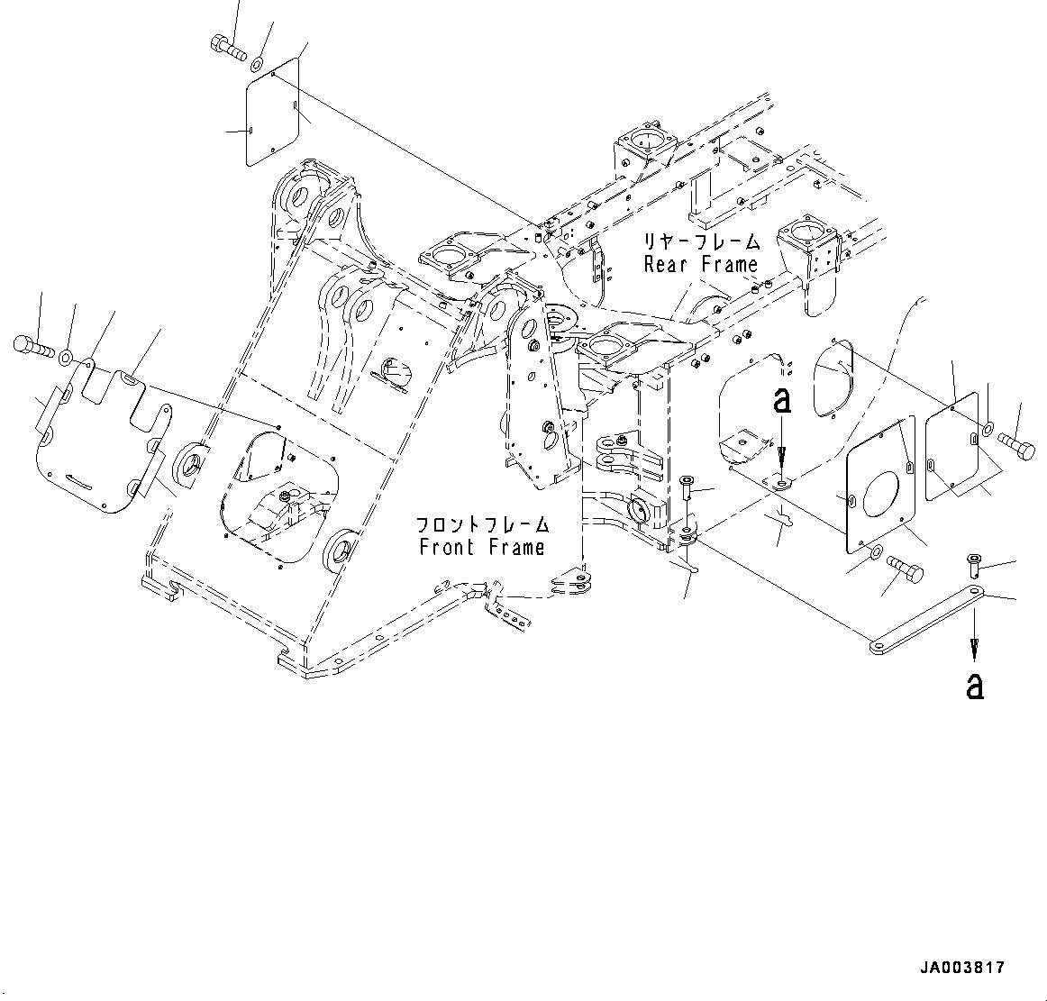 Крышка 418-V88-3540 KOMATSU