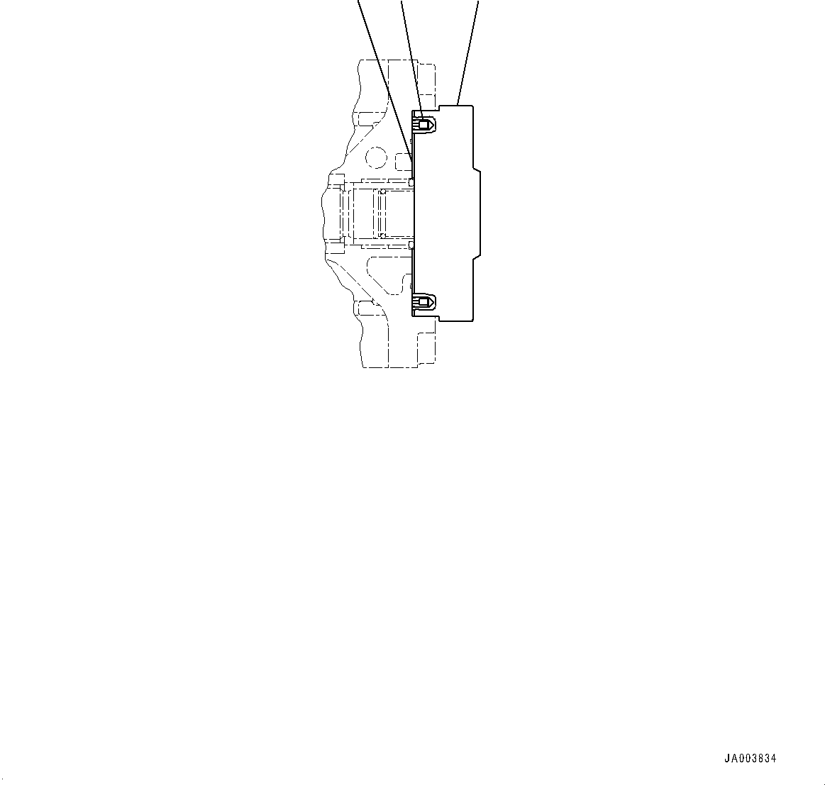 Plate(Hydrostatic Transmission (HST) Pump and Motor,HST Pump, Gear Pump, Plate) (UC4020779789) KOMATSU