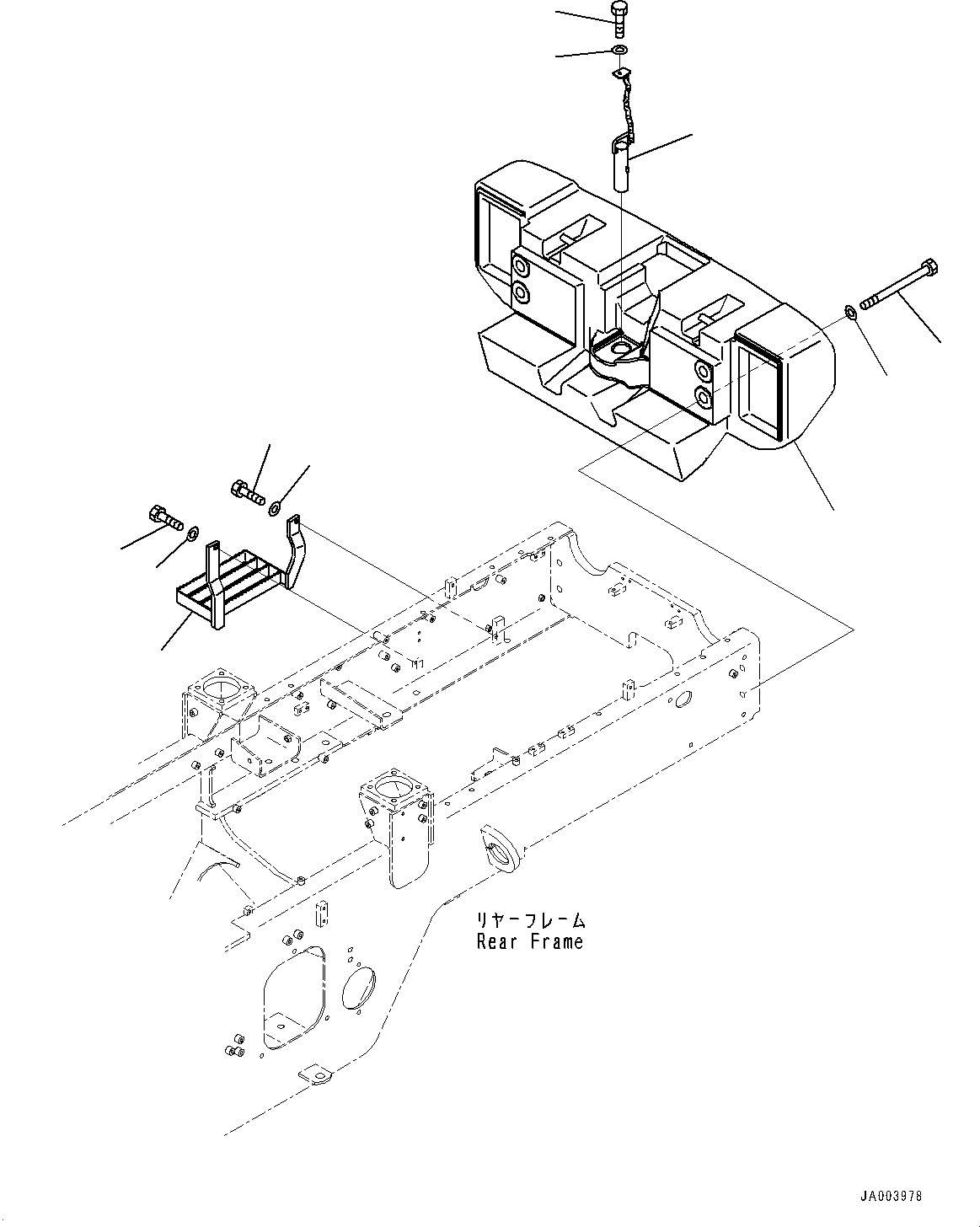 Counterweight 416-T80-4970 KOMATSU