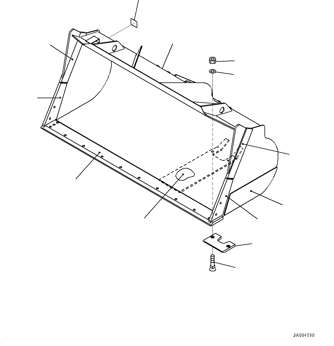 Bucket Assembly 424-70-42602 KOMATSU