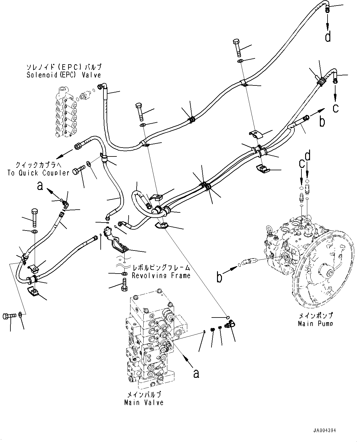 Шланг 22B-62-28153 KOMATSU