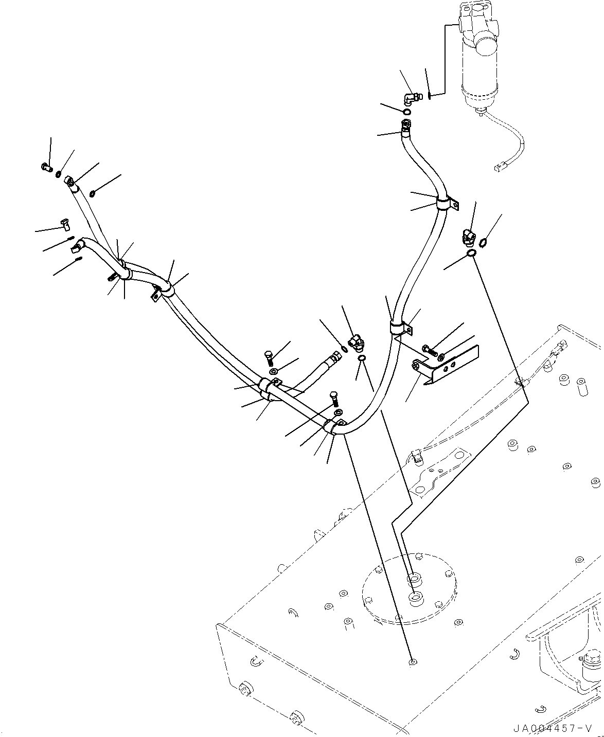 Шланг 23B-04-72250 KOMATSU