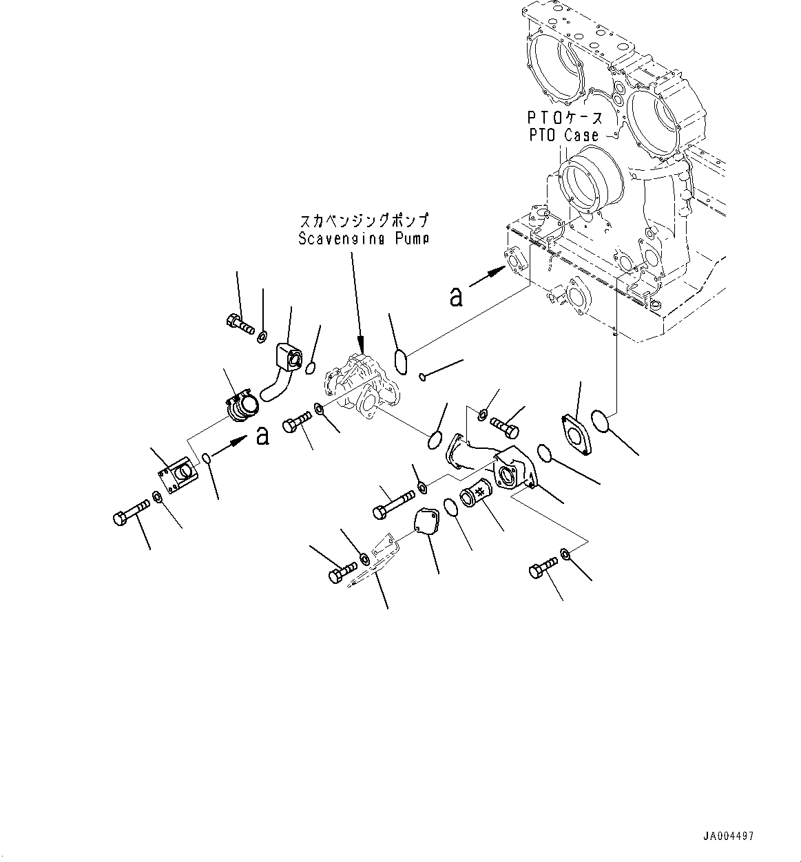 Bracket(Power Train,Suction Tube) (195-49-51450) KOMATSU